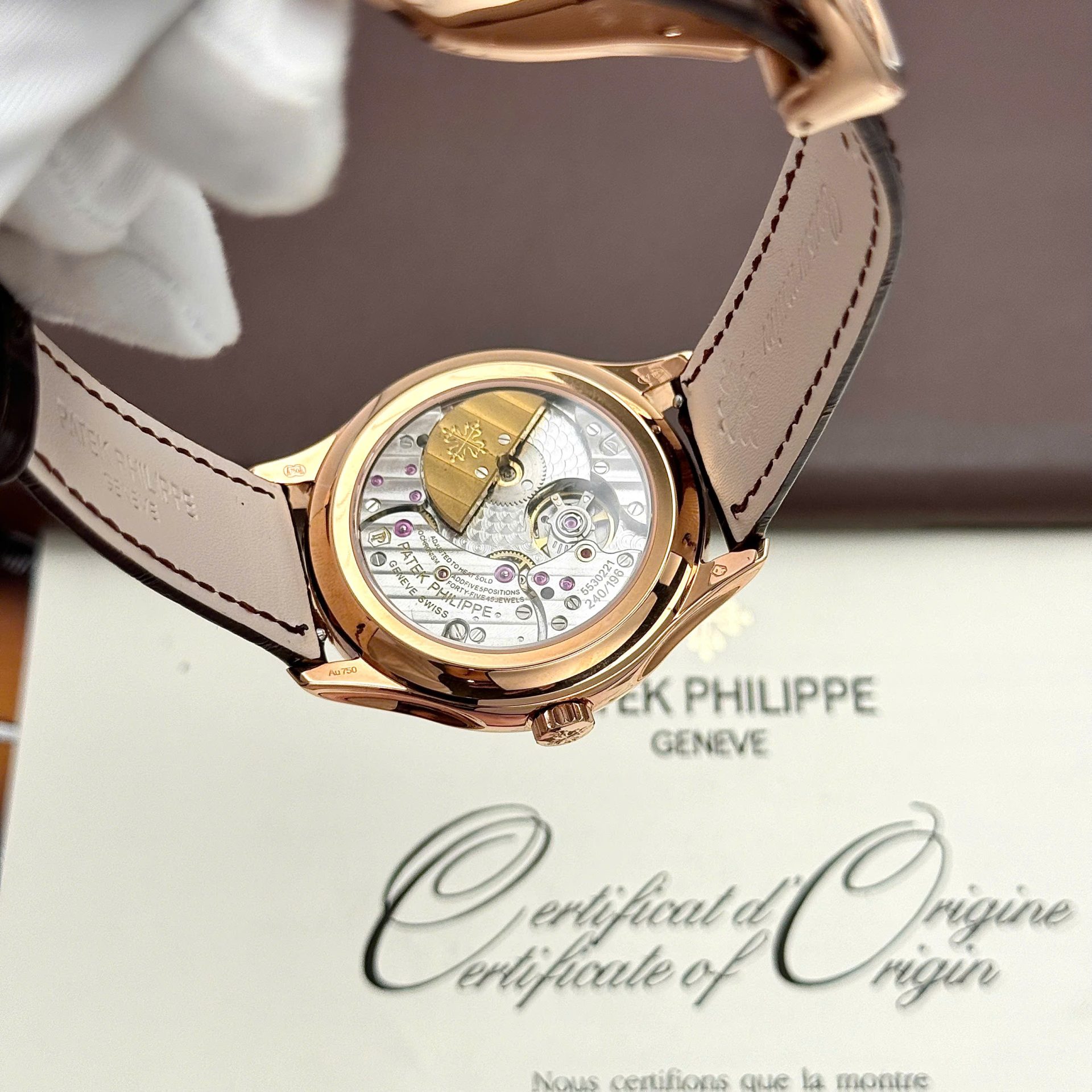Patek Philippe Grand Complicaitons 5327R Super Clone Watches Brown Leather Strap 40mm