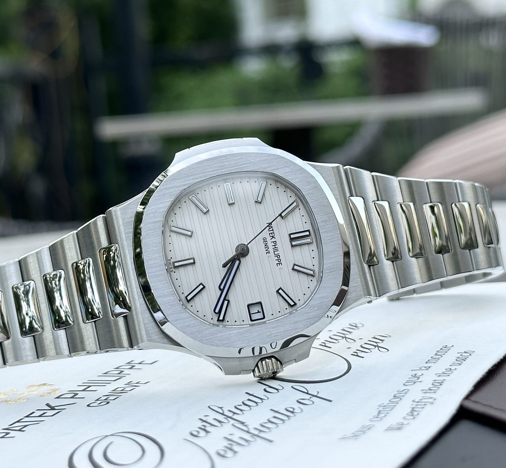 Patek Philippe Nautilus 5711 Rep 1:1 White Dial Luminous Markers Factory 3K 40mm