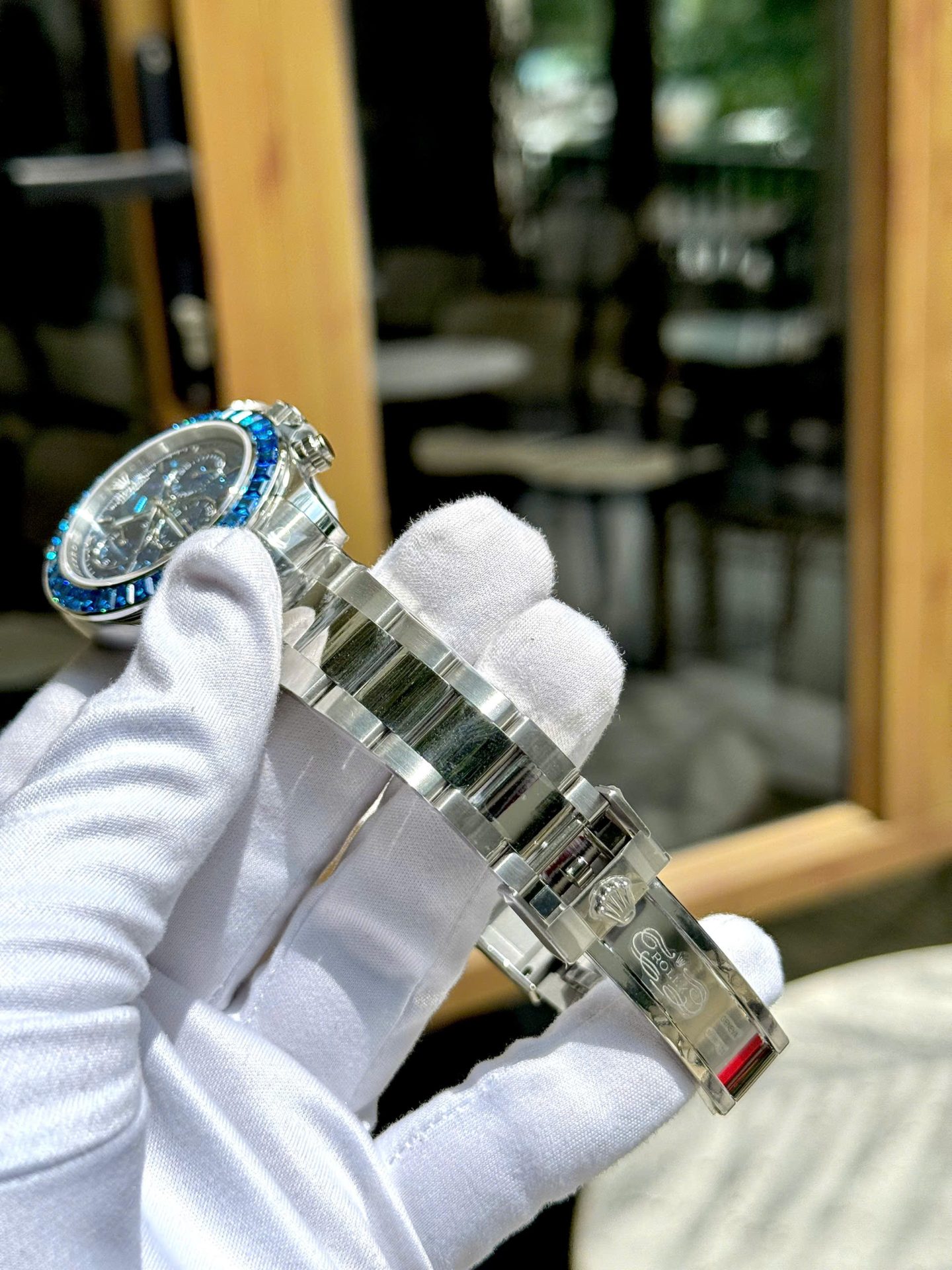 Rolex Luxury Replica Watches Daytona Arolla Challenge Blue Stone Automatic Swis Movmenet 40mm