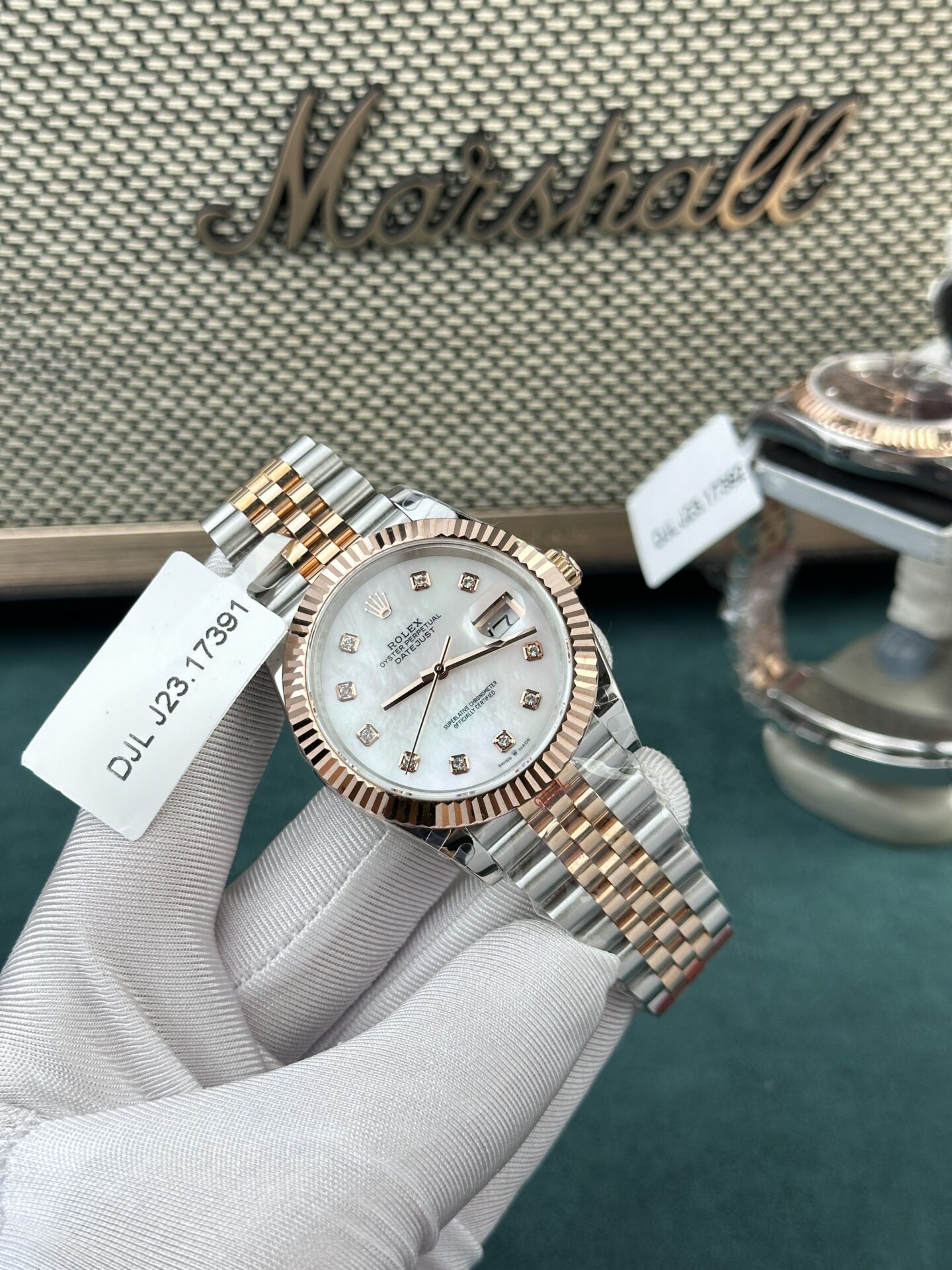 Rolex Replica 11 Watch DateJust Rose Gold Wrapped Mother-of-Pearl Dial GM Factory 36mm