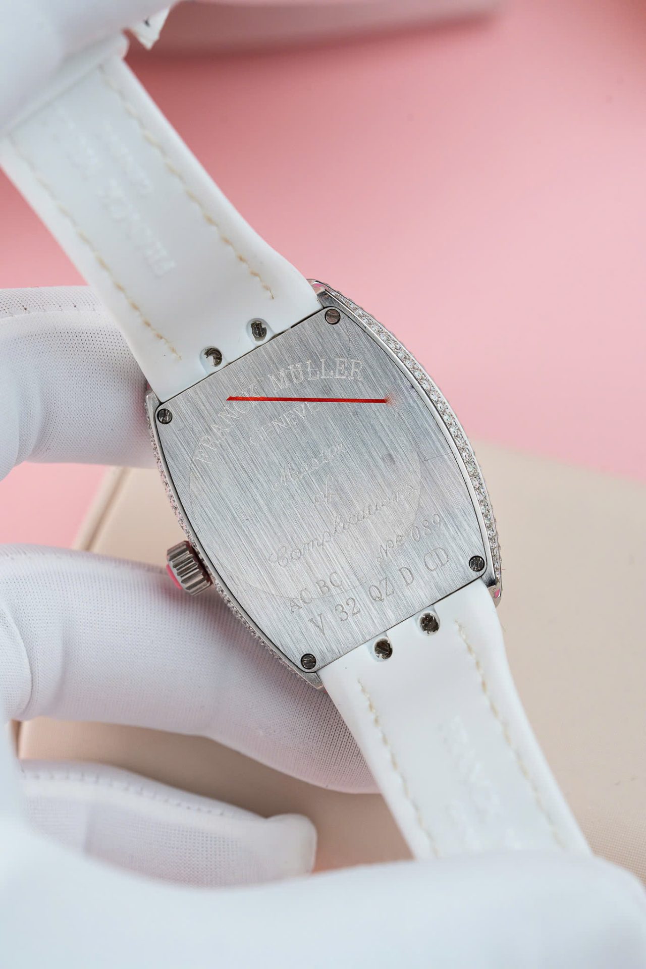 Franck Muller V32 Copies Watches Custom Diamonds Moissanite Hong Kong 36mm