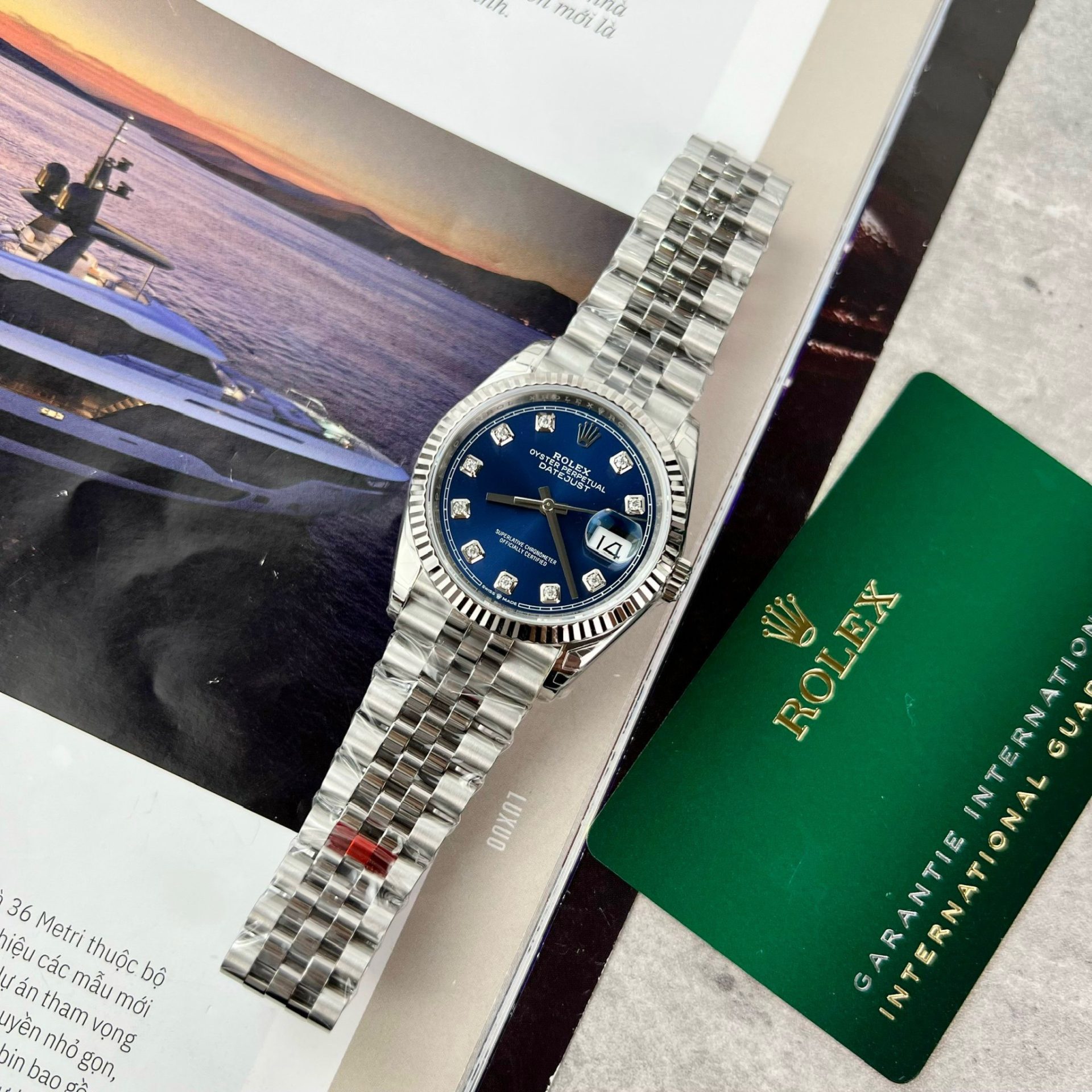 Rolex Replica 1:1 Watch DateJust 126234 Blue Dial Jubilee Strap Factory VS 36mm