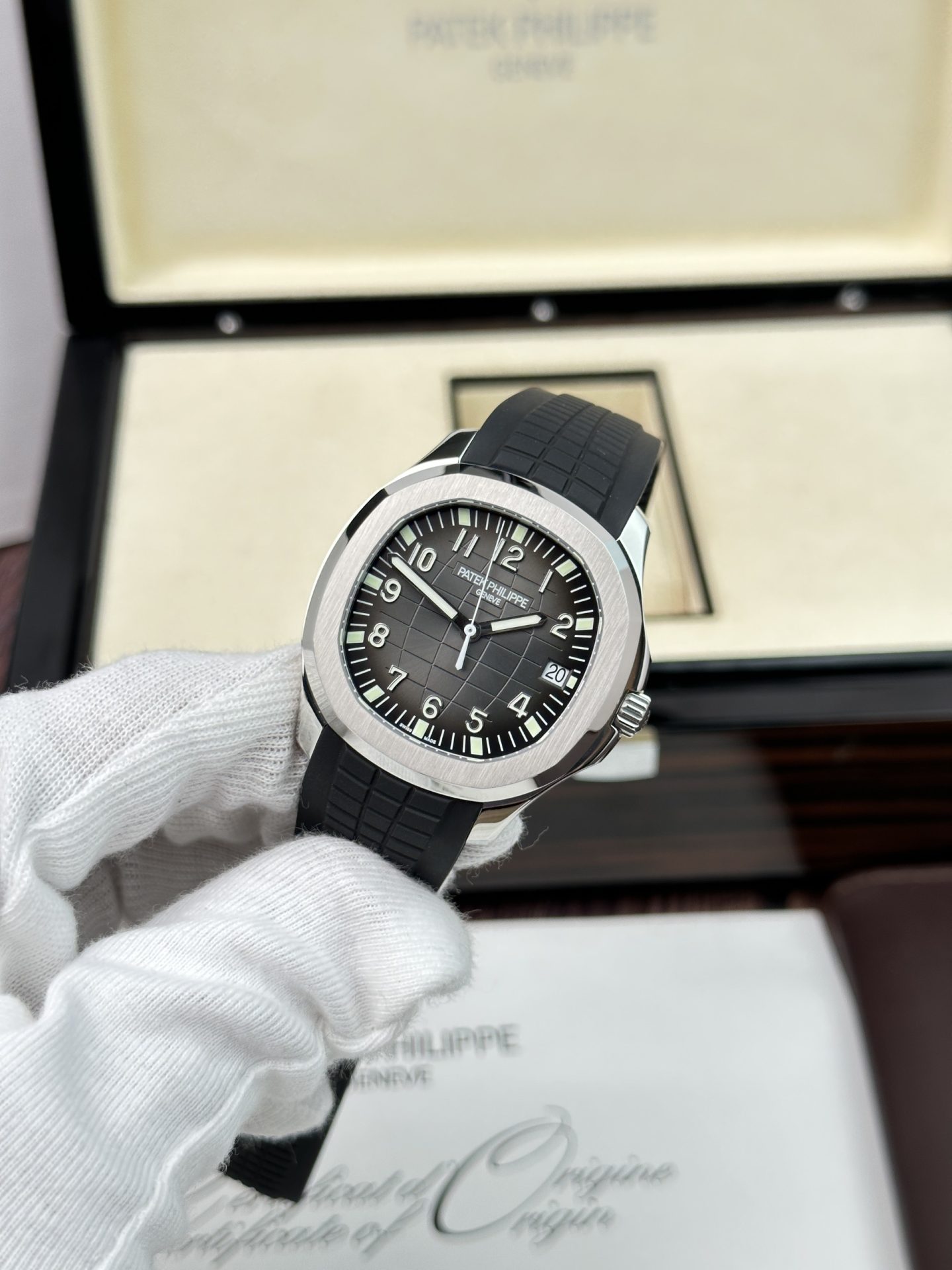 Patek Philippe Replica 1:1 Watch Aquanaut 5167A Black Dial Rubber Strap Factory 3K 40mm