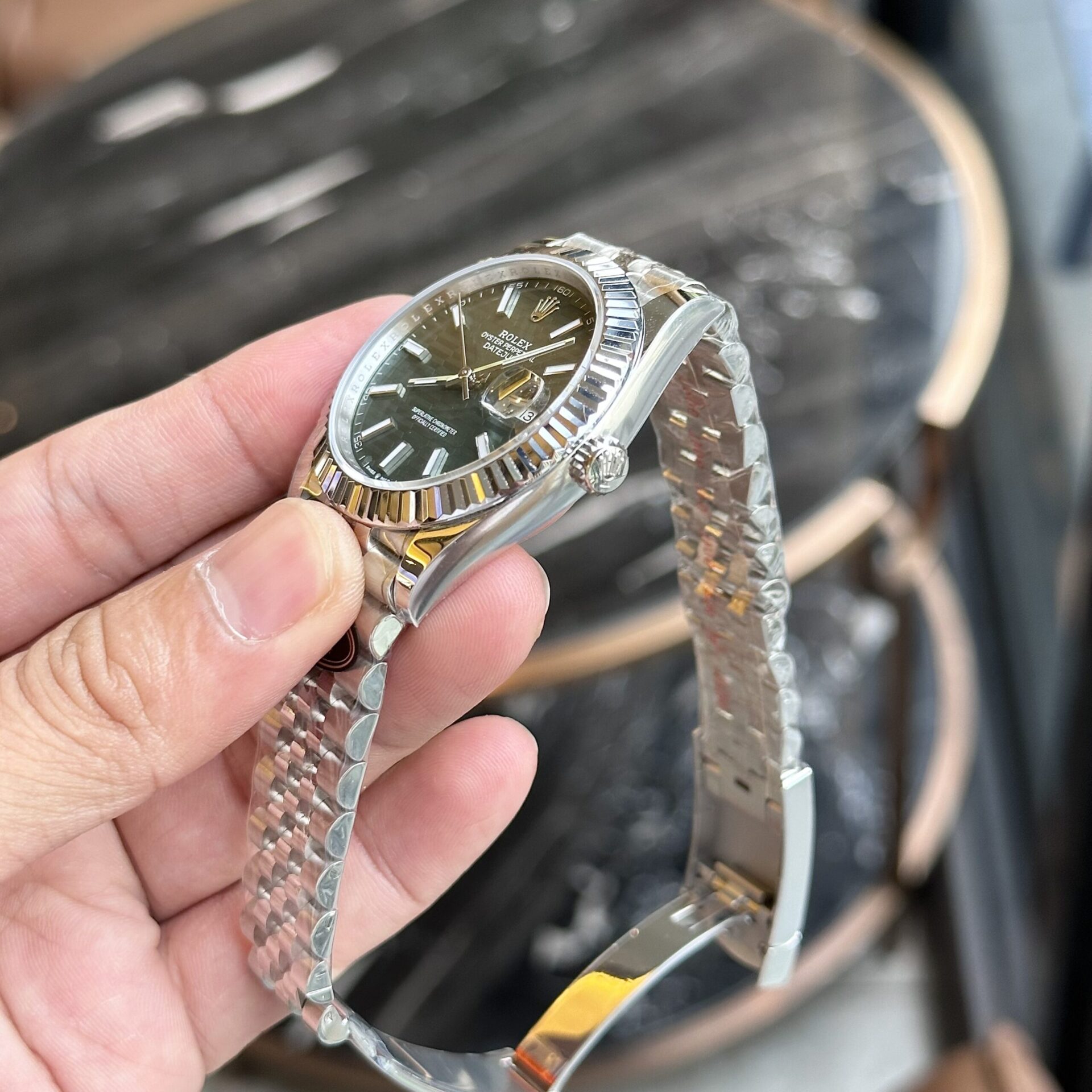 Rolex Replica Watch DateJust 126334 Green Fold Dial Clean Factory 41mm