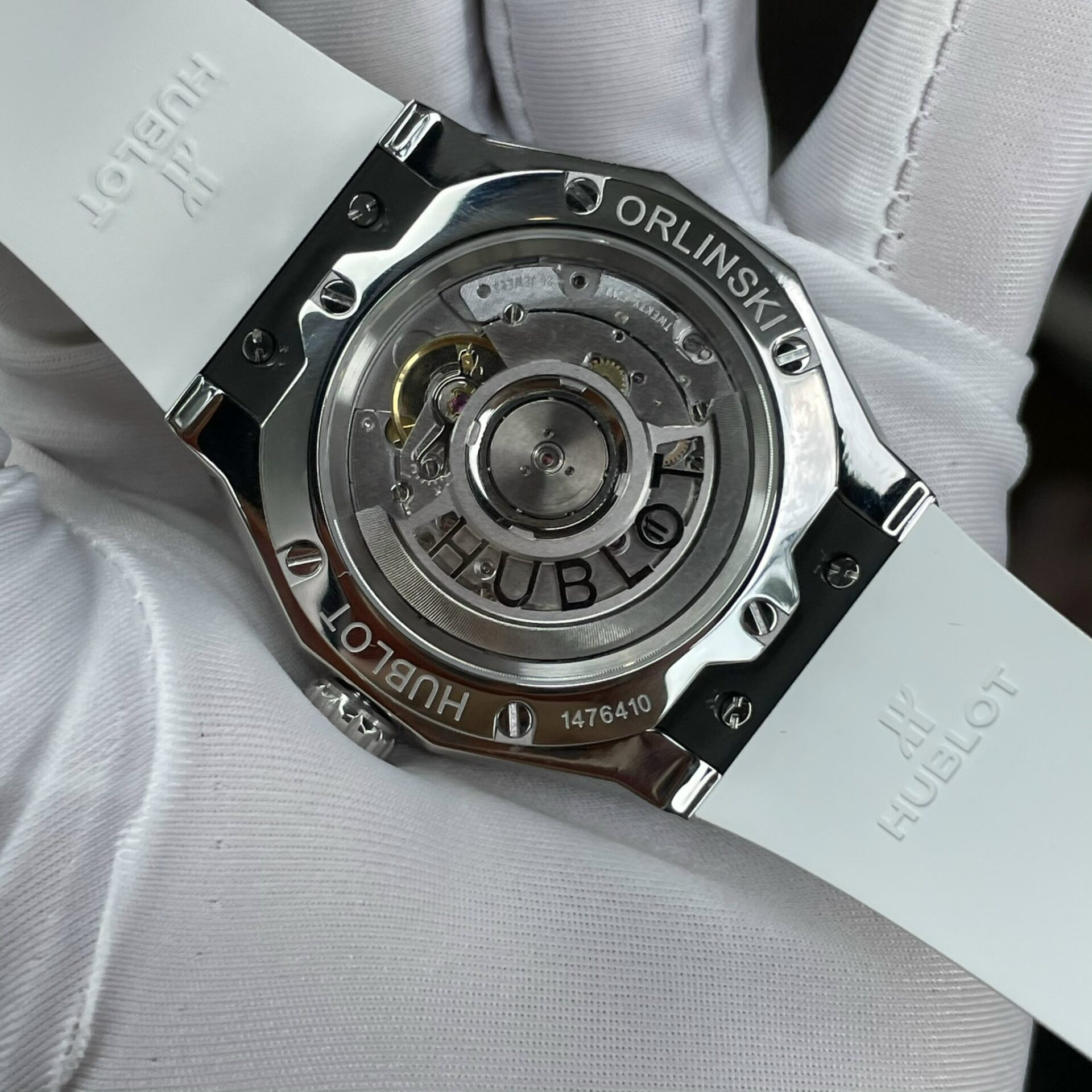 Hublot Replica 1:1 Watch Orlinski Titanium White Rubber Strap APS 40mm