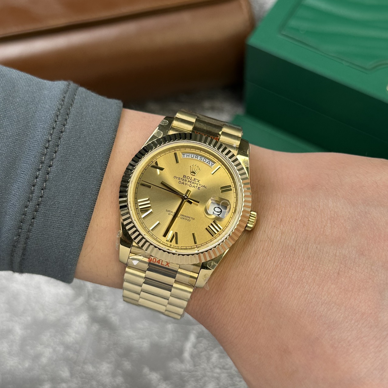 Rolex Replica 1:1 Watch Day-Date 228238 V2  Roman Numerals GM Factory 40mm