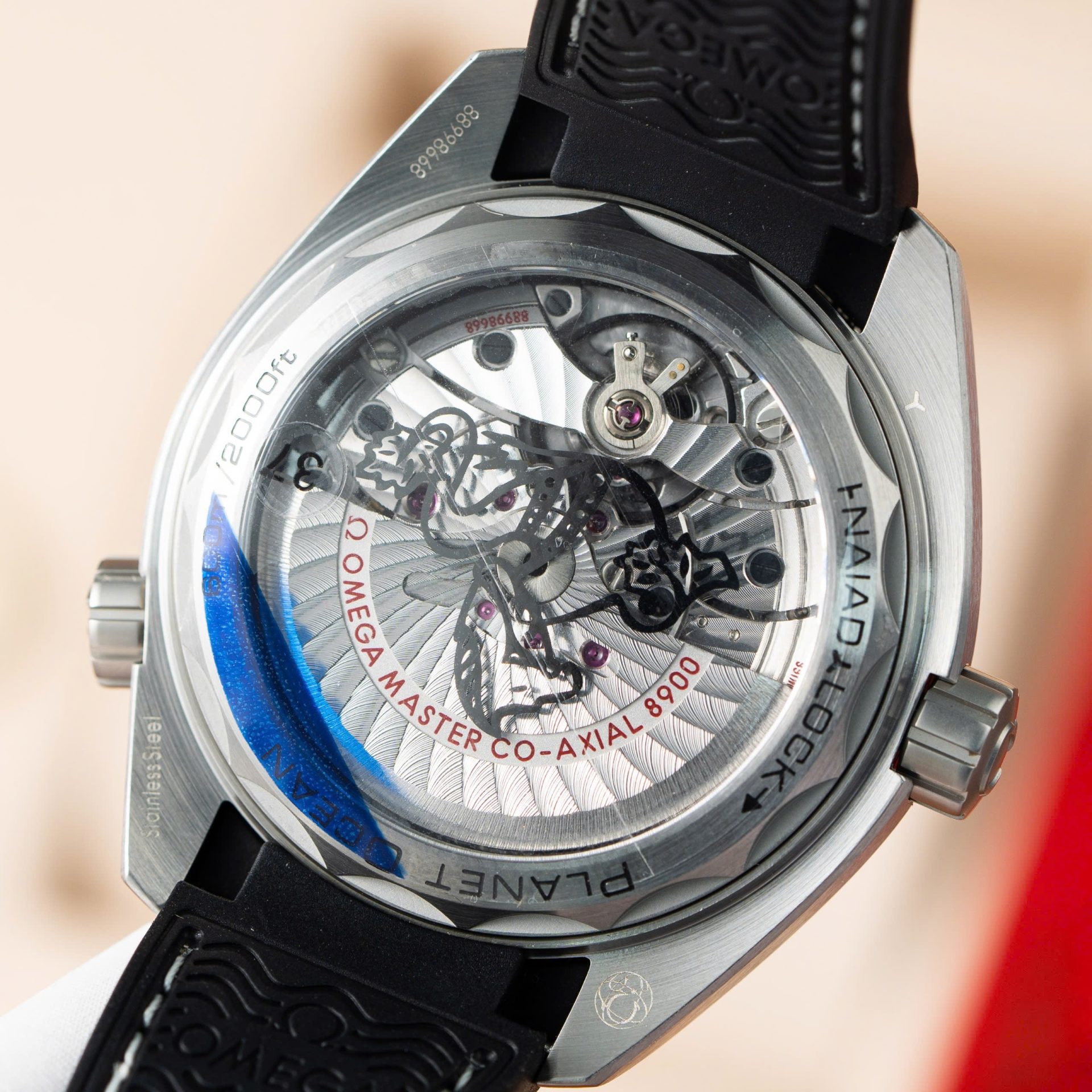 Omega Replica Watch Seamaster Planet Ocean Black Dial Rubber Strap Factory VS 43.5mm