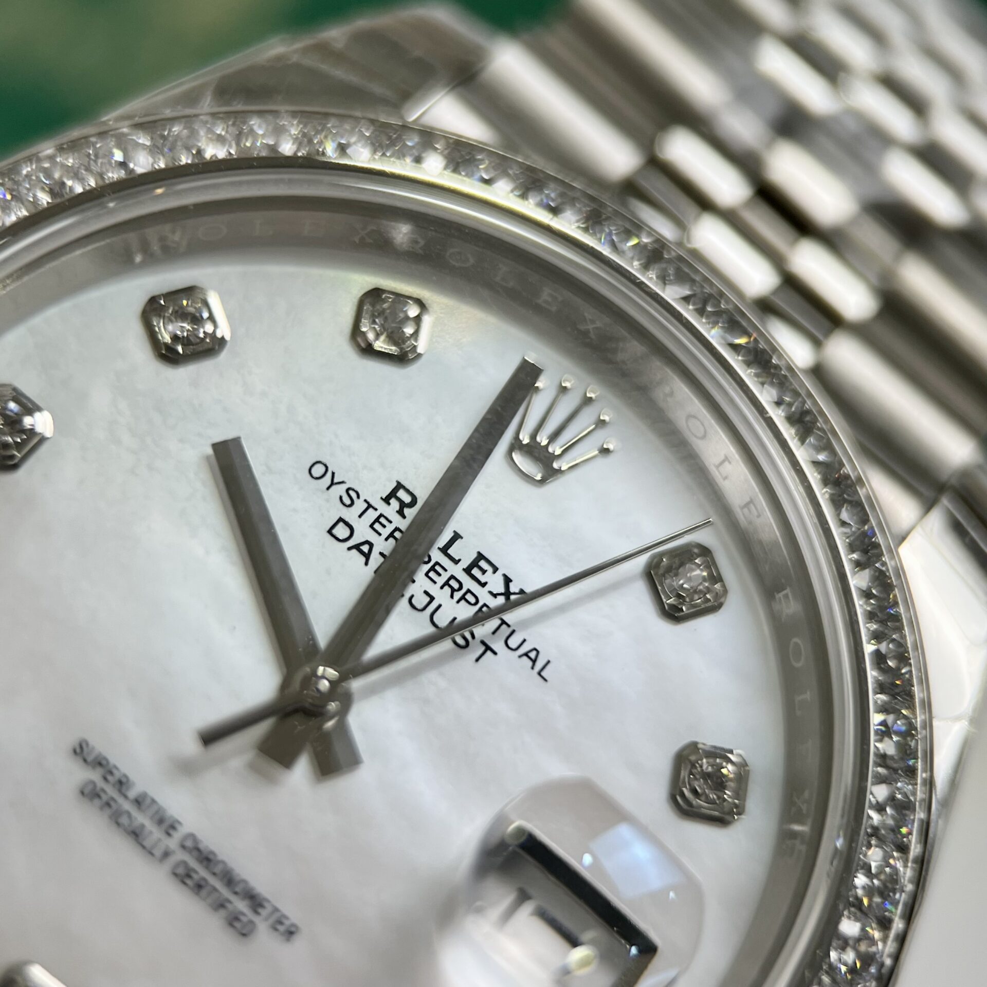 Rolex Replica 11 Watch DateJust Mother of Pearl Dial With Diamonds Bezel EW Factory 36-41mm