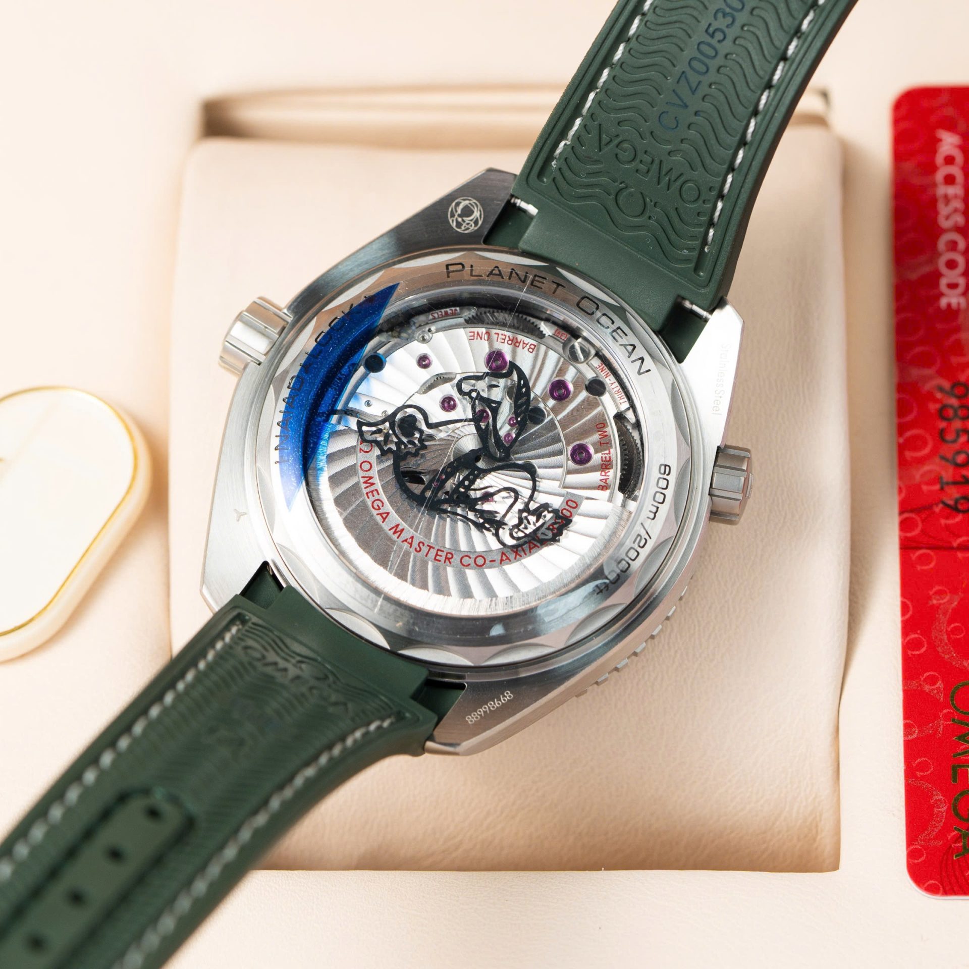 Omega Replica Watch Planet Ocean 600M Grey Dial Rubber Strap VS Factory 43.5mm