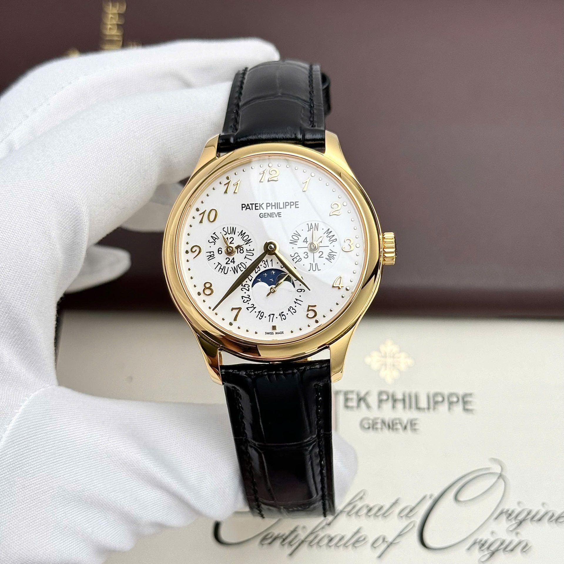 Patek Philippe Grand Complicaitons 5327J Best Replica Watches Leather Strap Men s 40mm