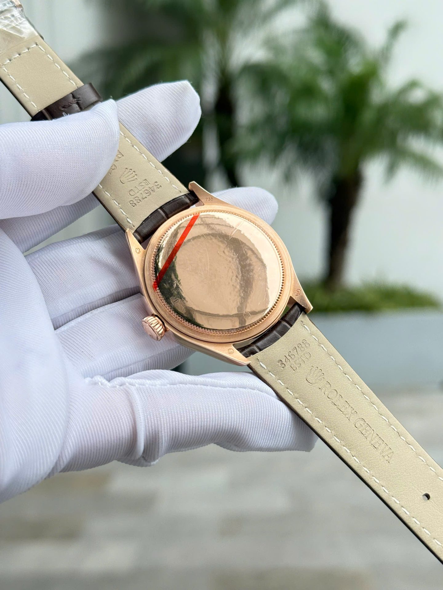 Rolex Cellini 50515 White Dial Replica Watches 18K Gold Wapped Custom 39mm