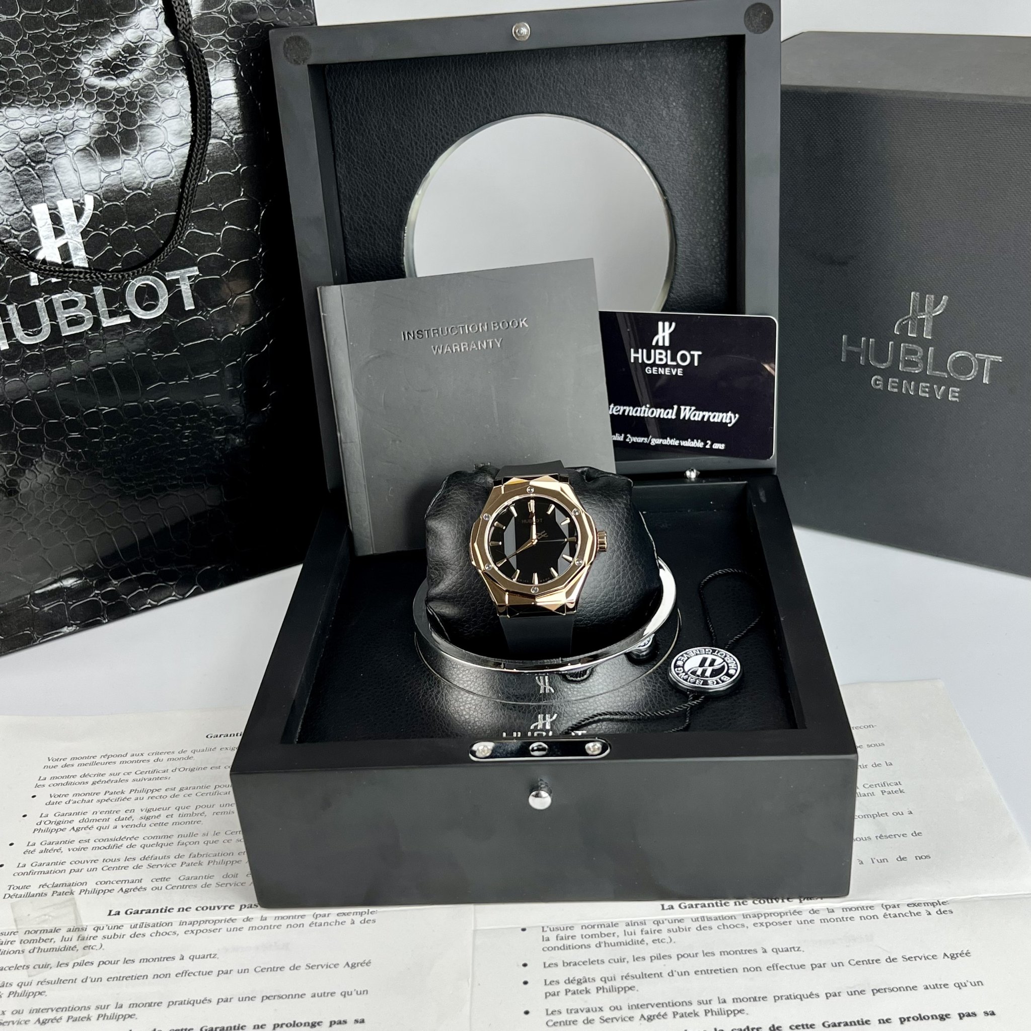 Hublot Rep 11 Watch Classic Fusion Orlinski King Gold Black Dial HB Factory 40mm