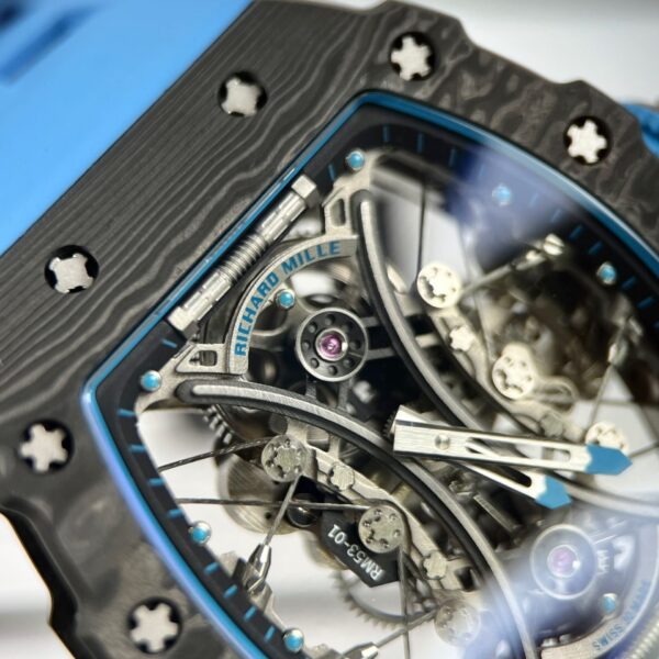 Richard Mille Rep 11 Watch Men s RM53-01 Pablo Mac Donough Tourbillon Carbon Case 44.5mm