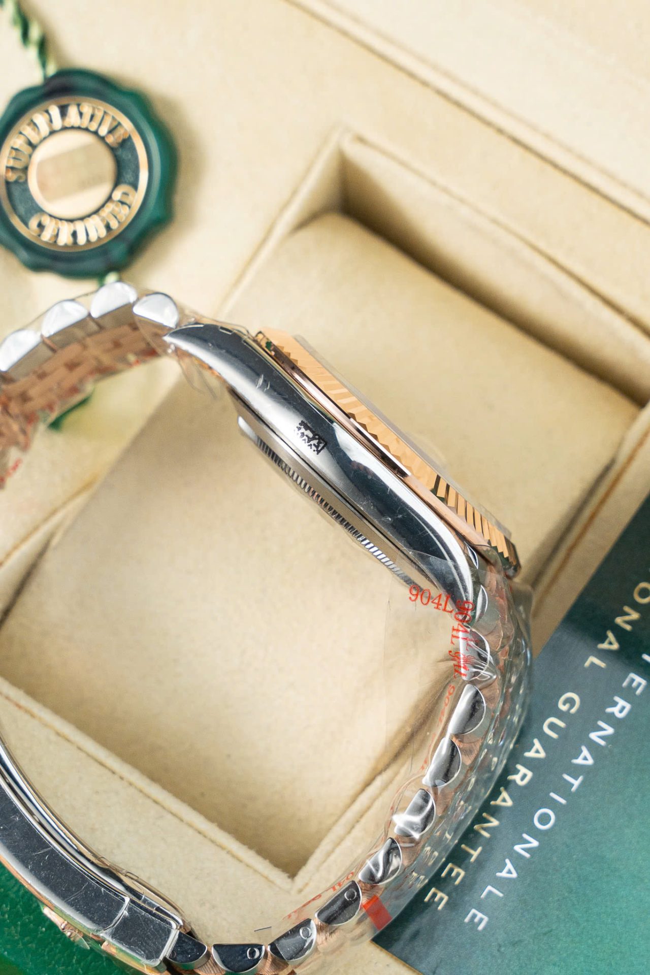 Rolex Copies Watch DateJust 126331 Dial Sundust Custom Gold Wrapped GM Factory 41mm