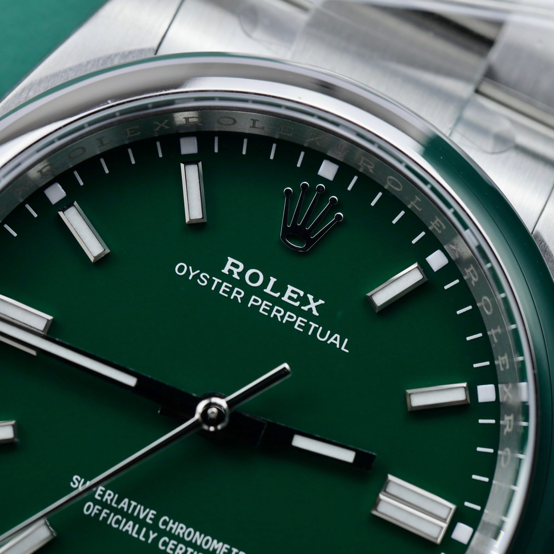 Rolex Rep 11 Watch Oyster Perpetual 126000 Green Dial Clean Factory 41mm