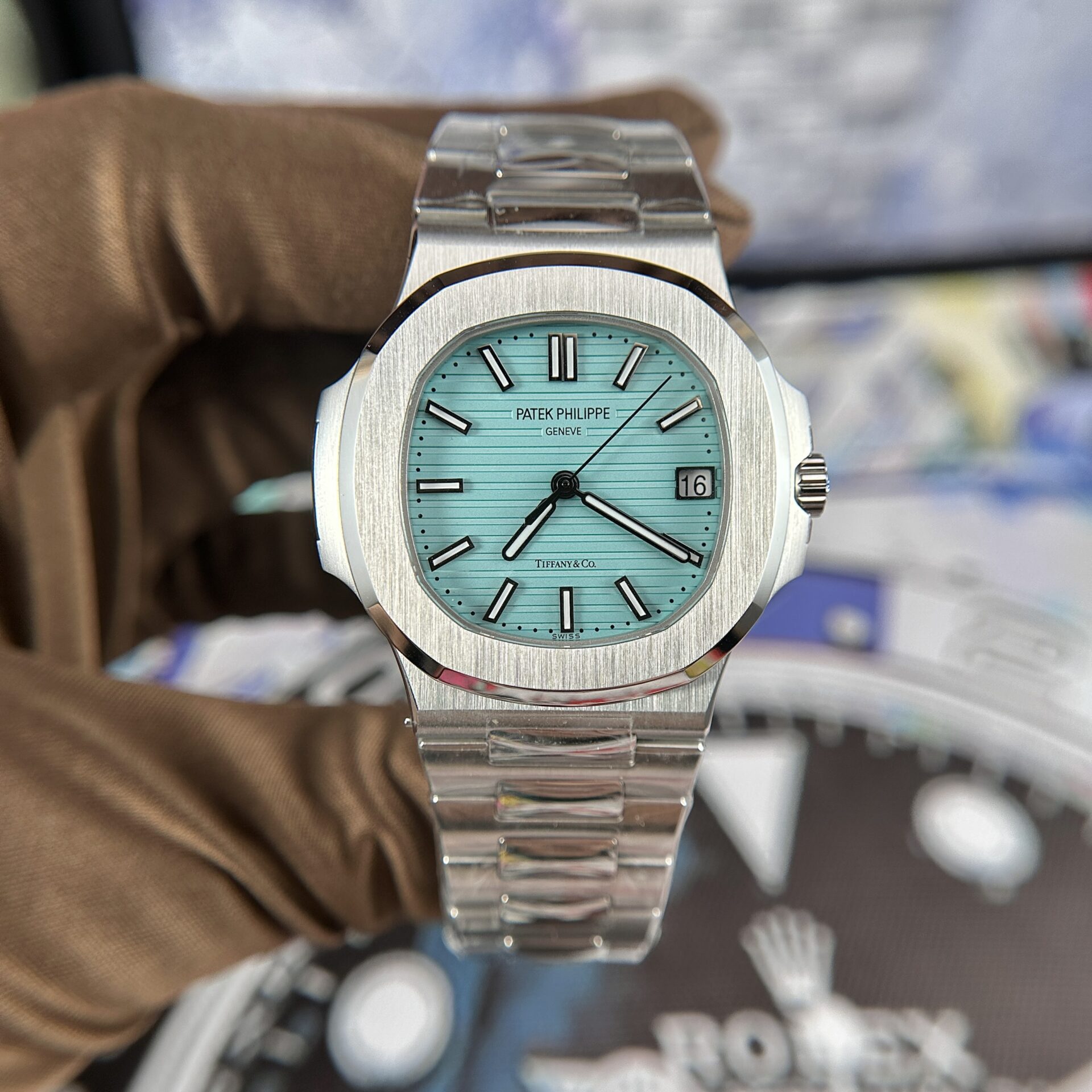 Patek Philippe Nautilus 5711 Tiffany   Co Factory 3K Replica 1:1 Watch 40mm