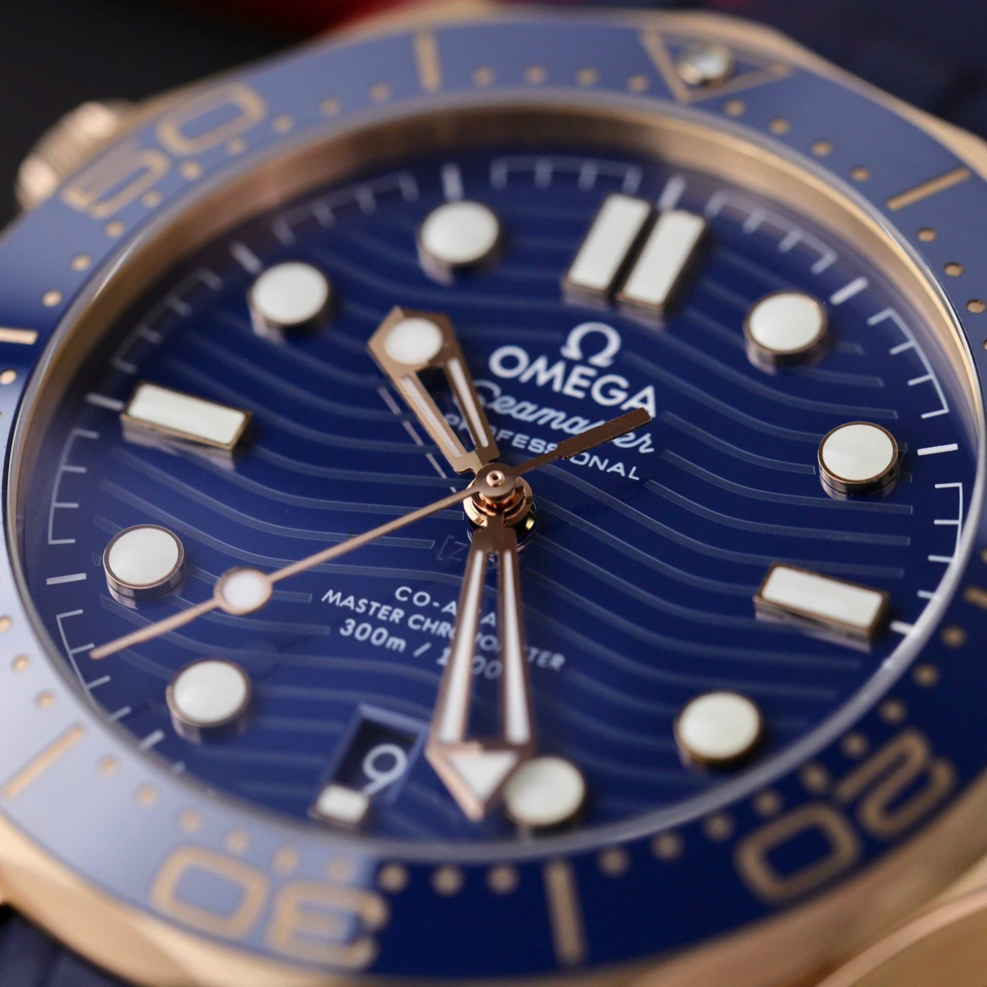 Omega Seamaster Diver 300M Good Imitation Watches Blue Dial Rubber Strap VS Factory 42mm