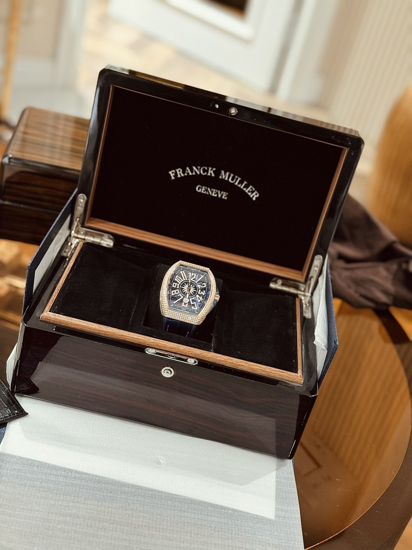 Franck Muller Replica 11 Watch Vanguard Yachting V45 SC DT Blue ABF 45mm