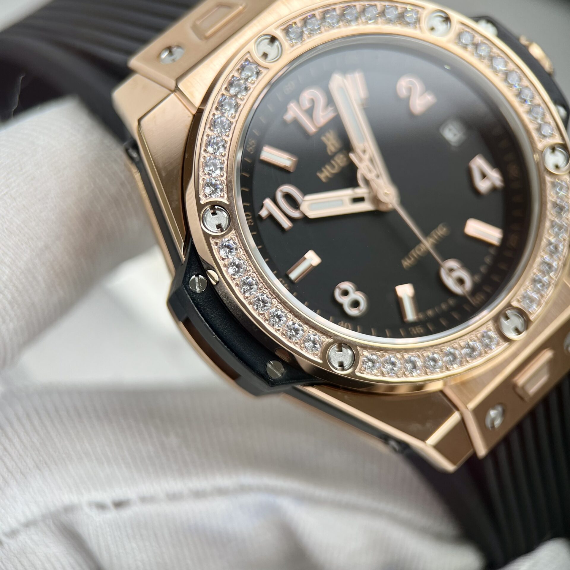 Hublot Replica 1:1 Watch Big Bang One Click King Gold Diamond Bezel HBF 39mm