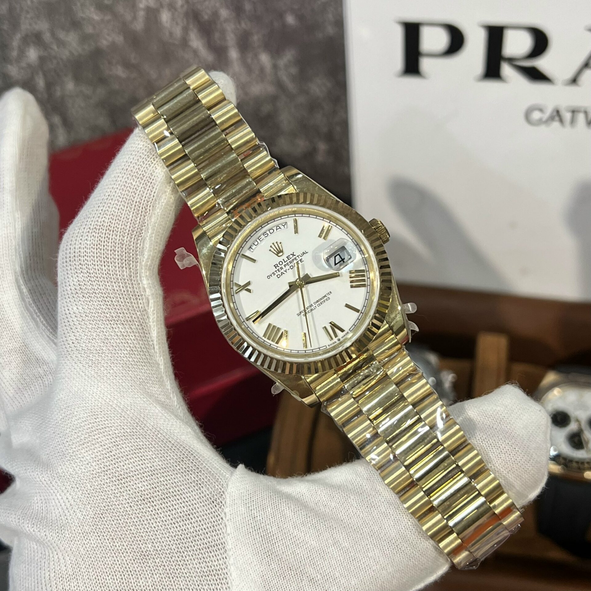 Rolex Replica 1:1 Watch Day-Date 228238 White Dial Factory GM V2 40mm