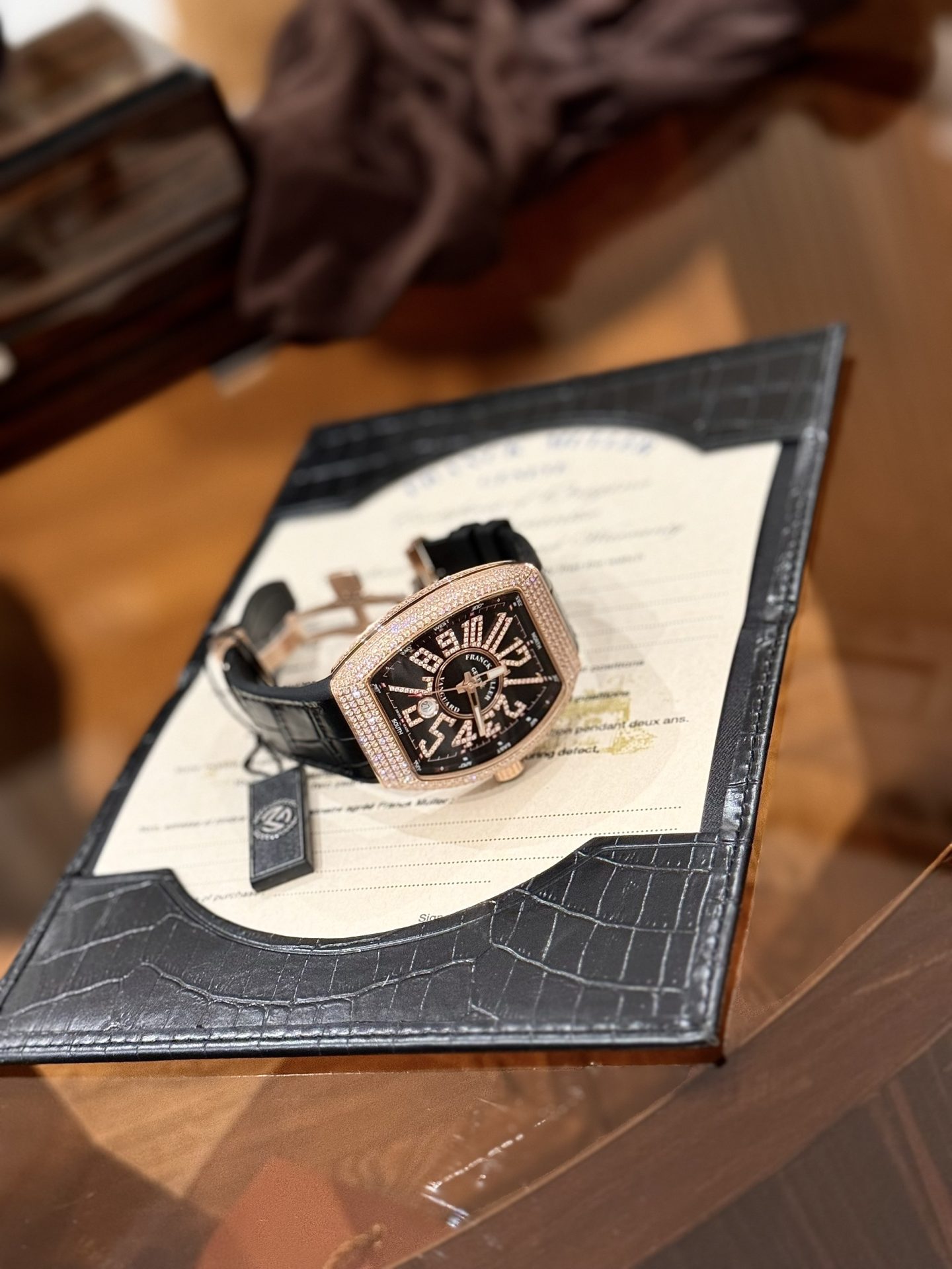 Franck Muller Vanguard Yachting V45 SC DT Black Diamond Best Replica Watch ABF 45mm