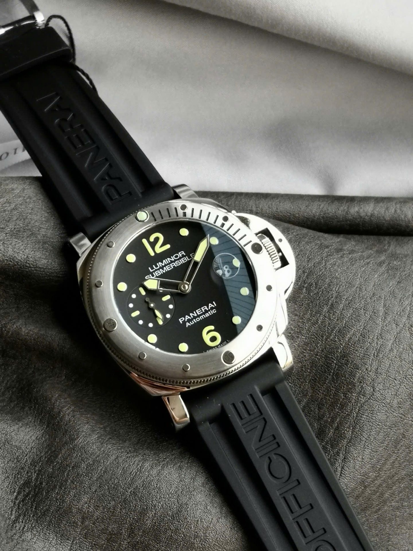 Panerai Replica Watch Luminor Submersible Automatic PAM00024 Black Rubber Strap VSF 44mm