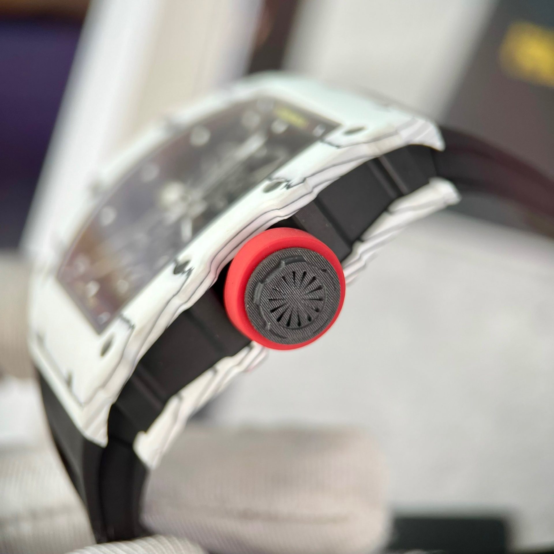 Richard Mille Replica 1:1 Watch RM35-01 Carbon TPT Factory BBR 44mm