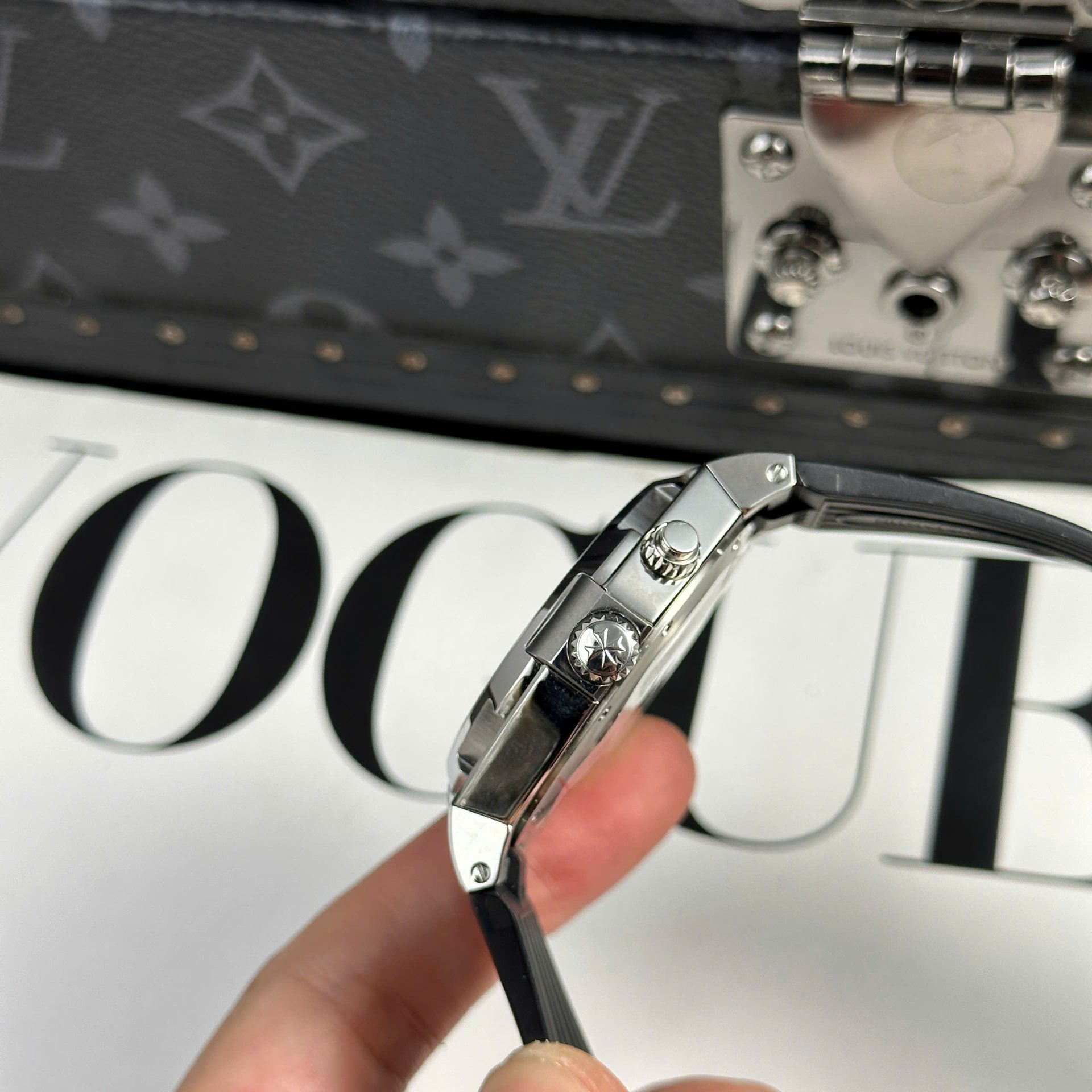 Vacheron Constantin Overseas Dual Time 47450 Knock Off Watches Gray Dial Rubber Strap 9F Factory 42mm