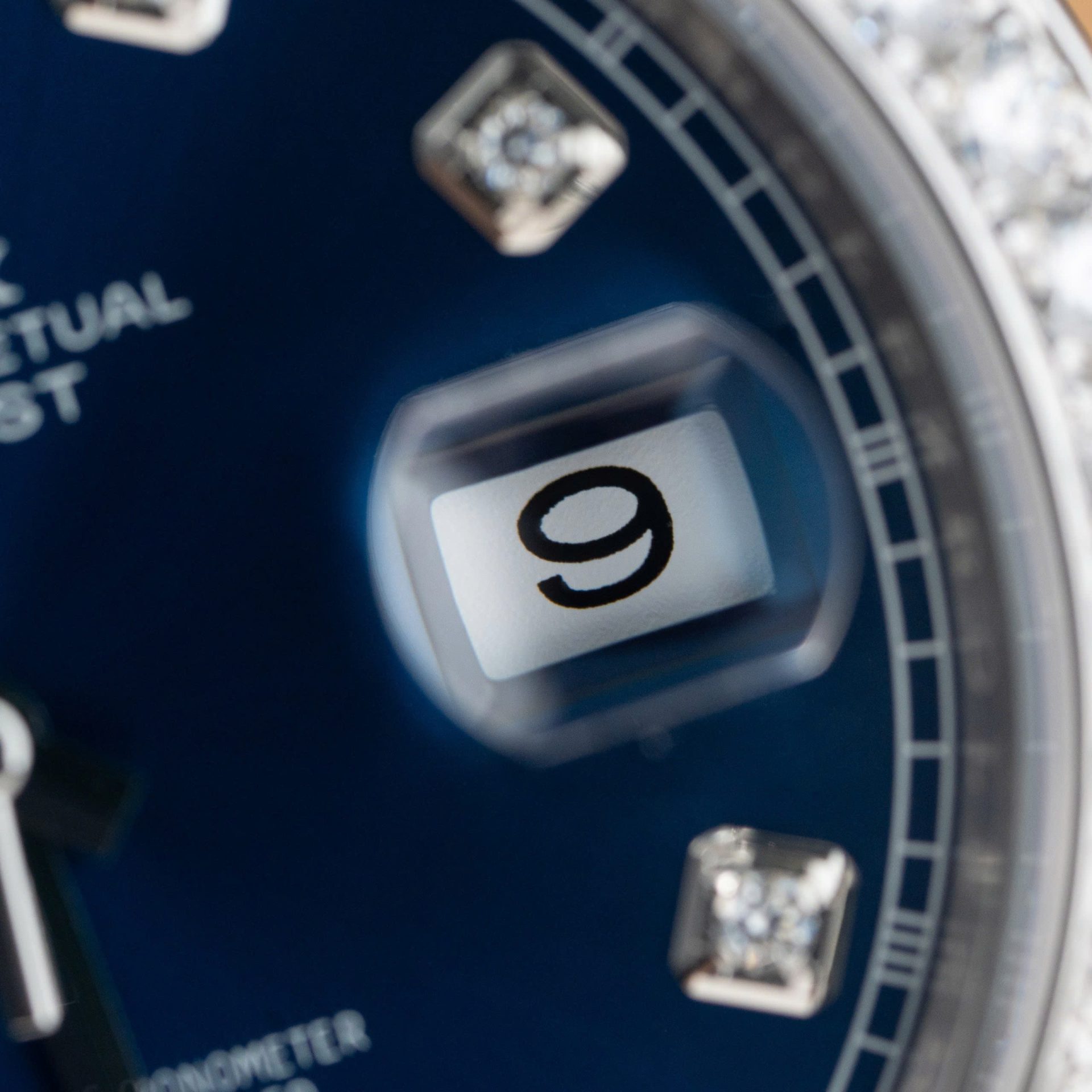 Rolex Replica Watch DateJust Blue Dial With Moissanite Diamond Bezel Factory Clean 41mm