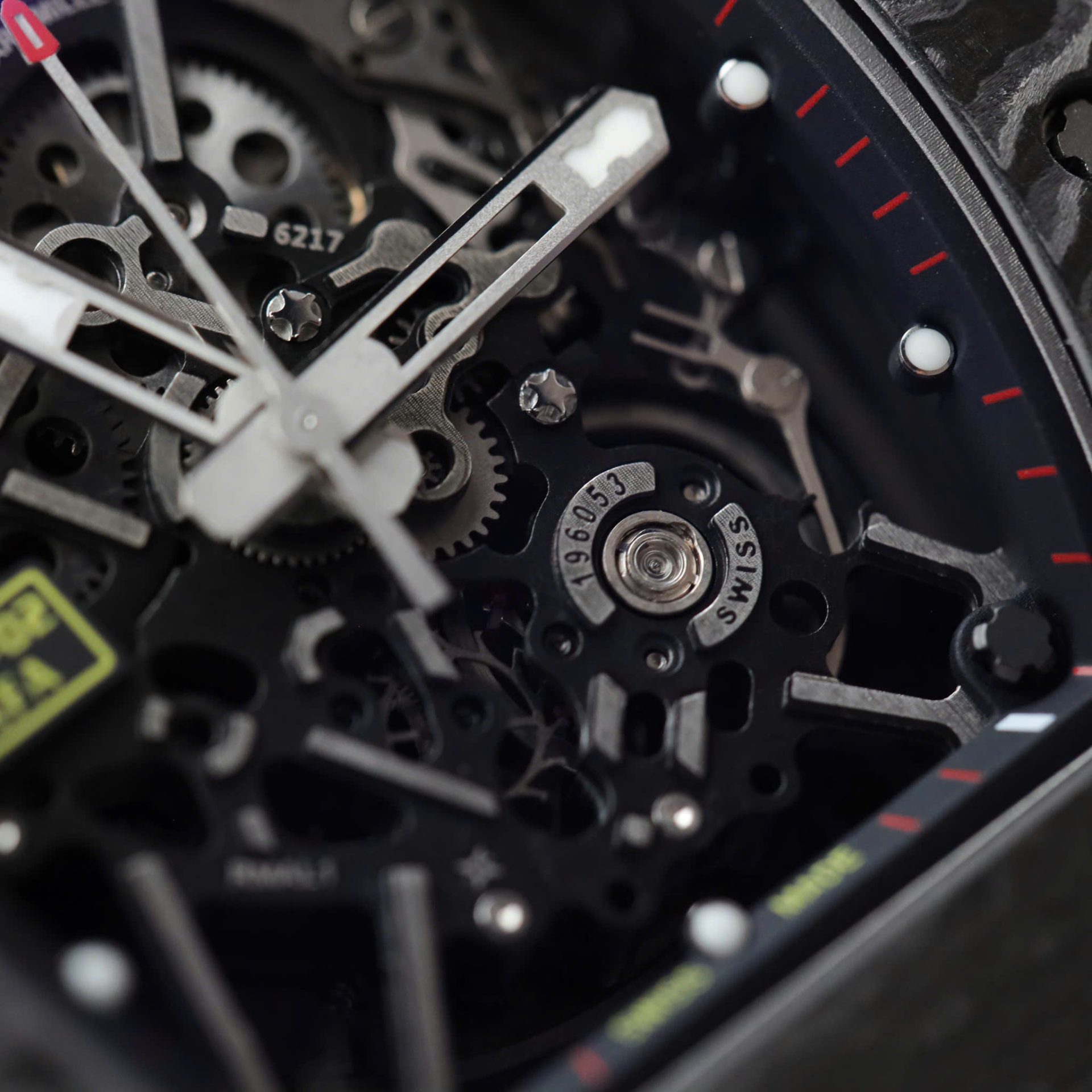 Richard Mille Rm35-02 Black Copies Watches Carbon Super Light ZF Factoy 44mm