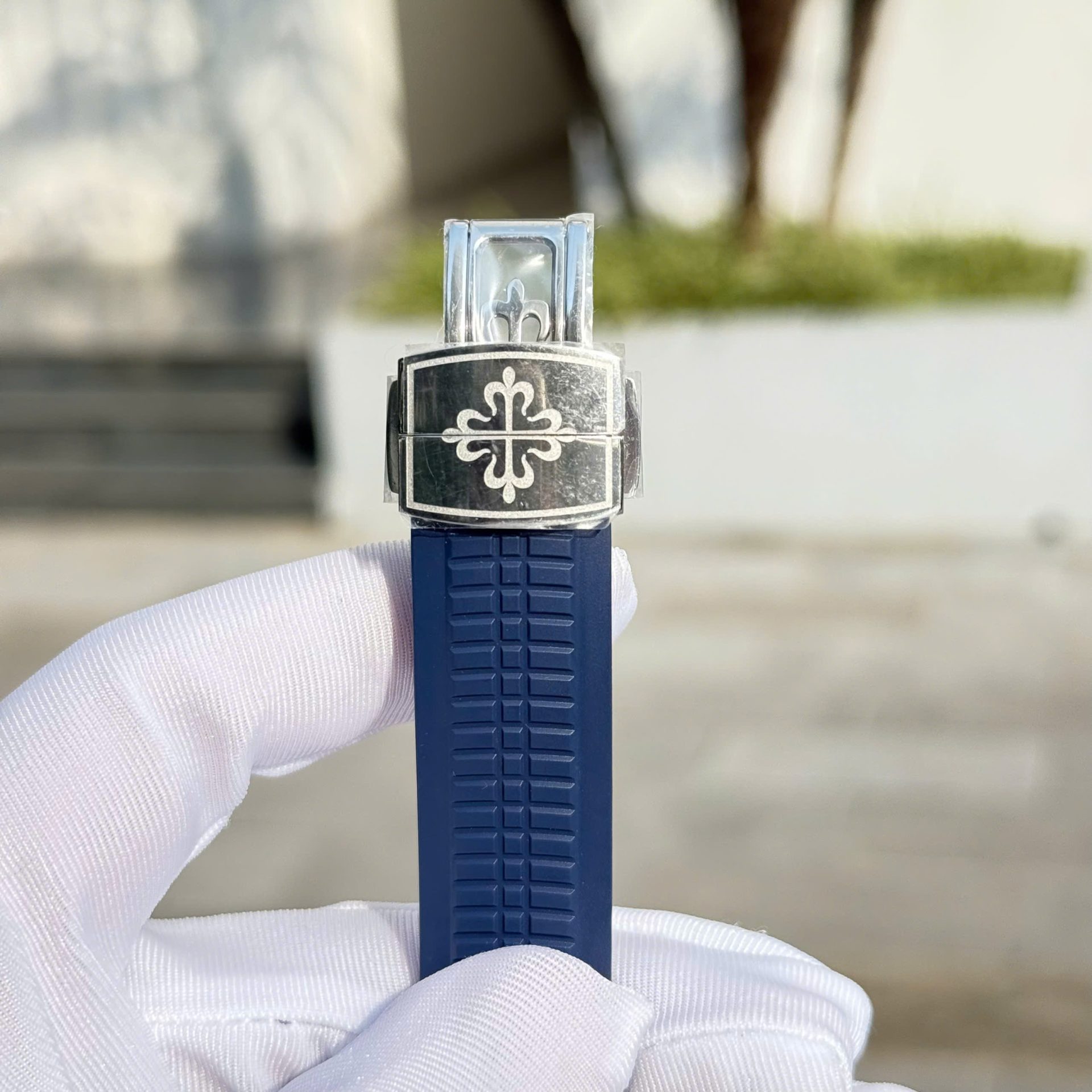 Patek Philippe Aquanaut 5168 Knock Off Watches Blue Dial Rubber Strap Custom BBF Factory 42,2mm