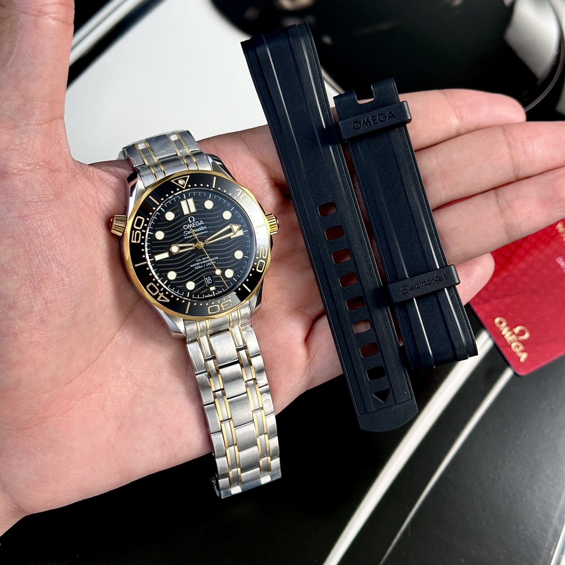 Omega Replica 1:1 Watch Seamaster Diver 300M Demi Gold Factory VS 42mm