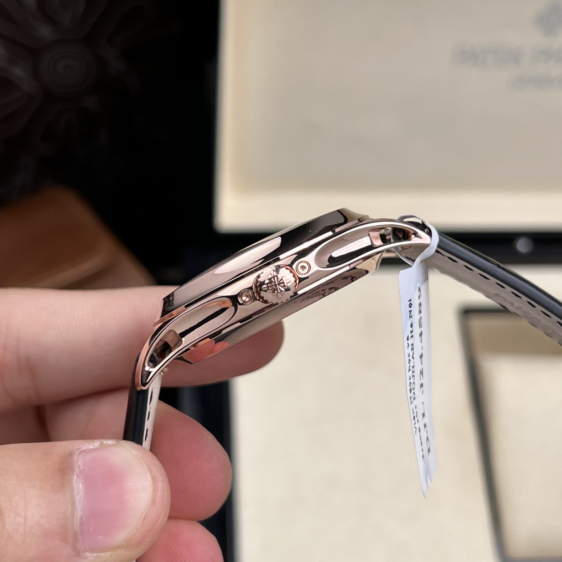 Patek Philippe Rep 11 Watch 5205R 18K Rose Gold Wrapped Men s Black Dial 40mm