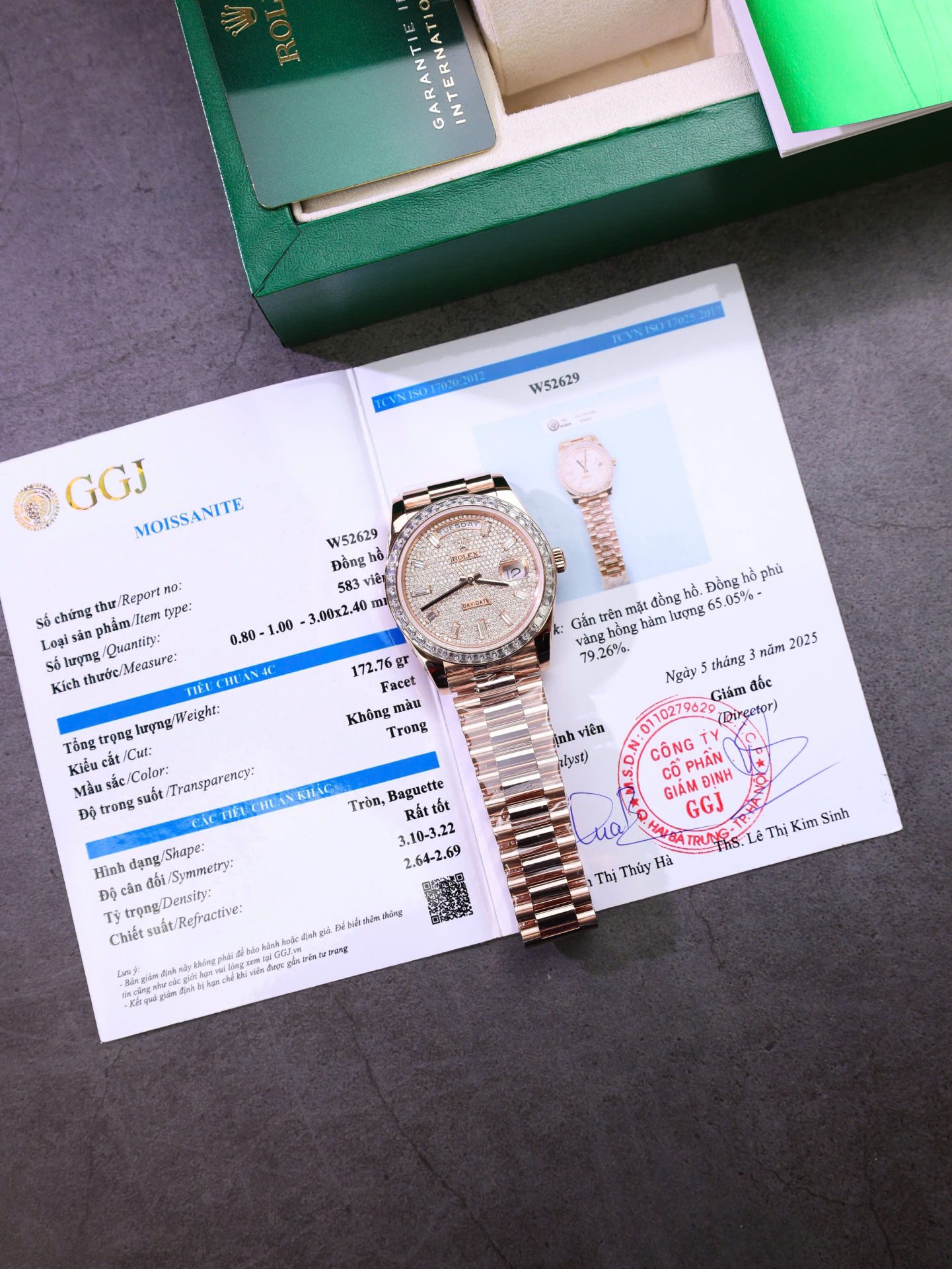 Rolex Best Copies Watches Day-Date Custom Diamonds Moissanite + Gold Wrapped GMF 40mm