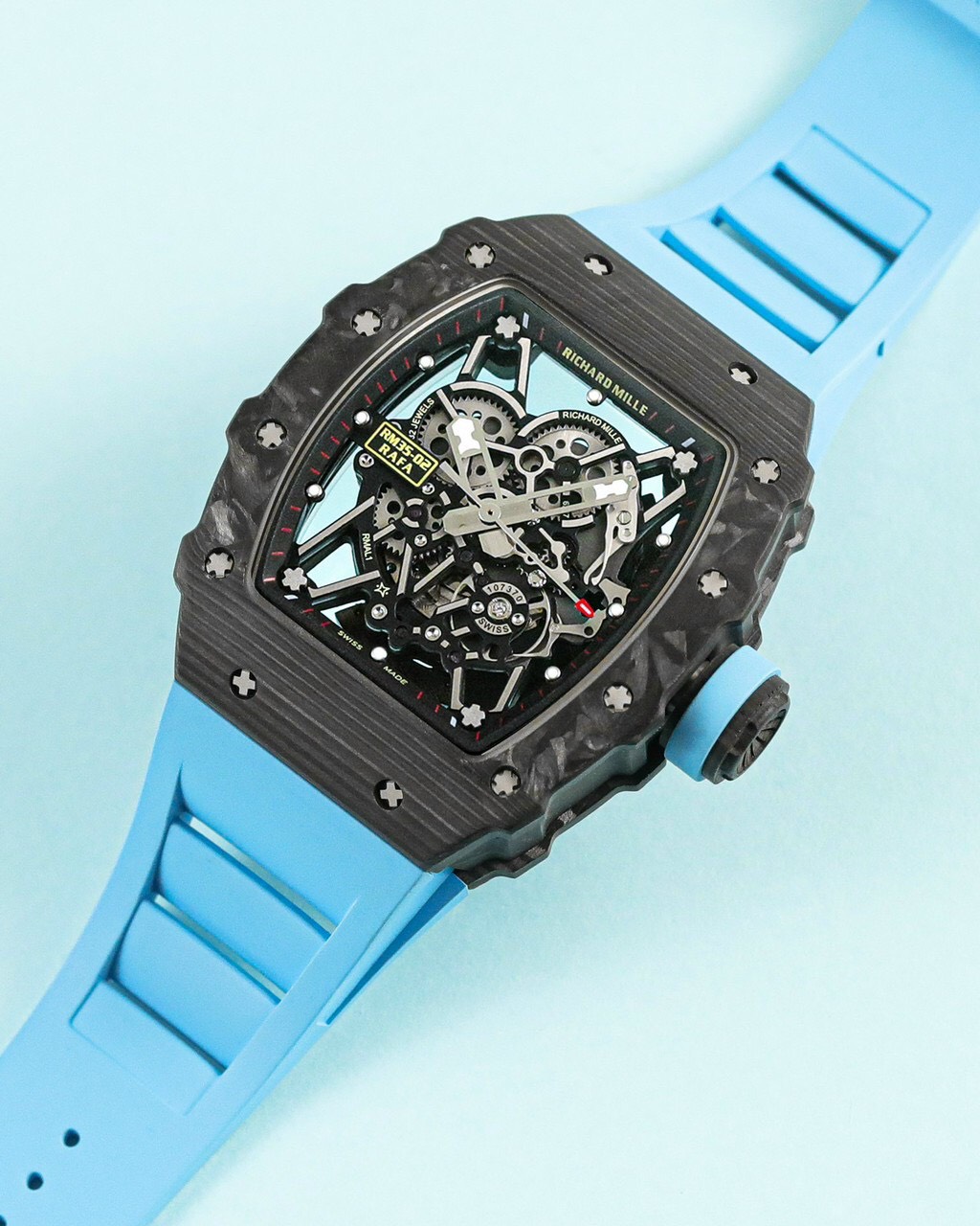 Richard Mille Replica 11 Watch RM 35-02 Rafael Nadal Blue 44mm