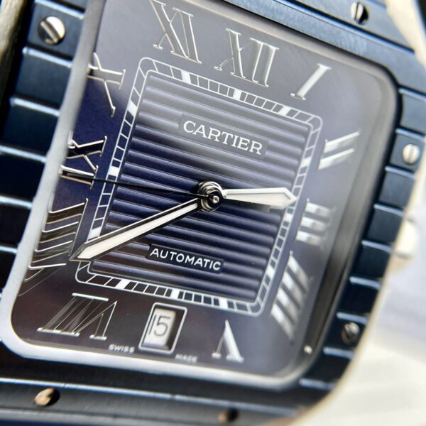 Cartier Replica 1:1 Watch Santos WSSA0030 Blue Dial Rubber Strap 39.8mm