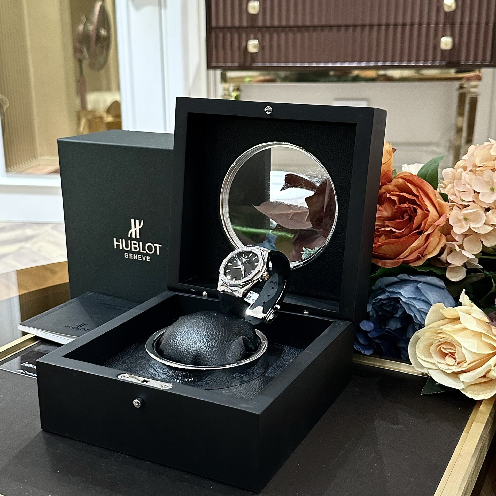 Hublot Orlinski Black With Moissanite Diamond Replica 1:1 Watch 40mm