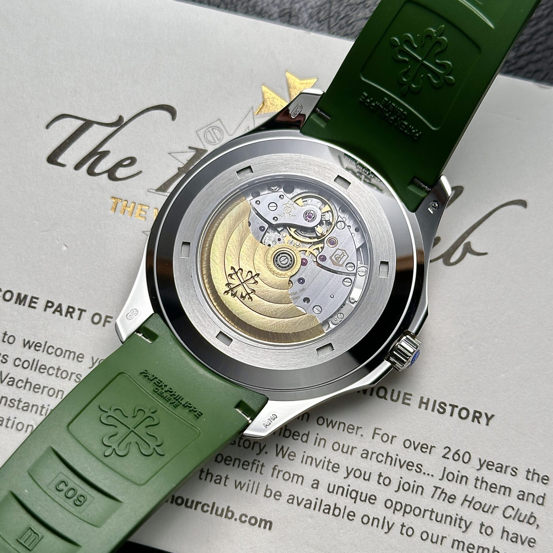 Patek Philippe Aquanaut 5168G Replica Watch Green Factory 3K 42.2mm