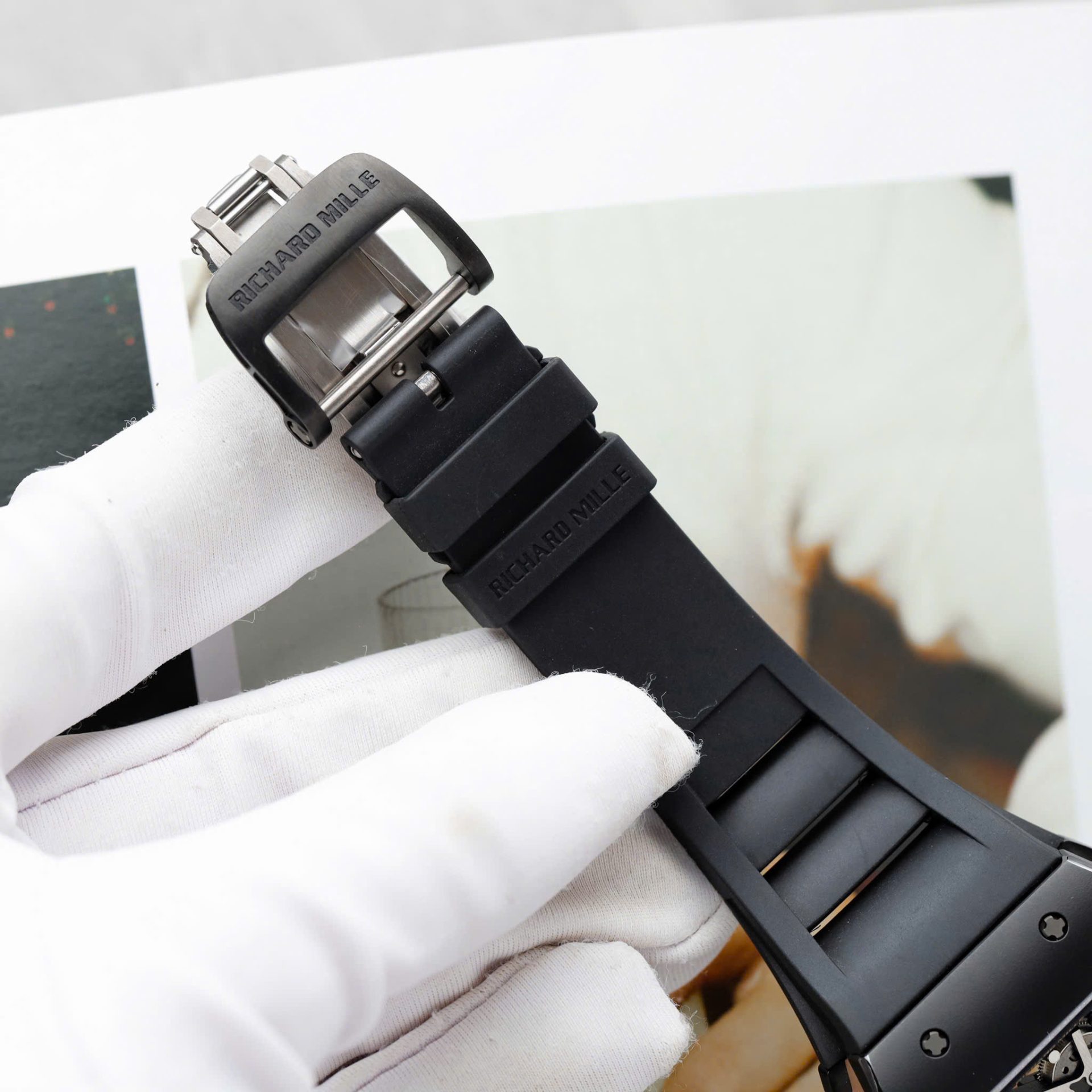 Richard Mille RM035 Americas Toro Clone Watches Black Ceramic Rubber Strap ZF Factory 40x48mm