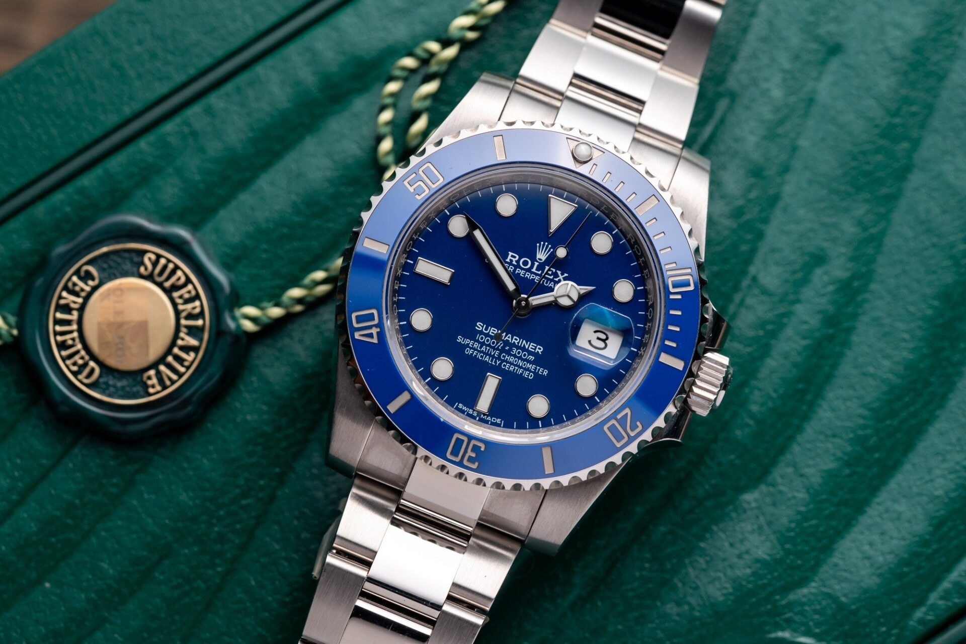 Rolex Replica 1:1 Watch Submariner 116619LB Blue Dial Metal Strap Factory Clean 40mm