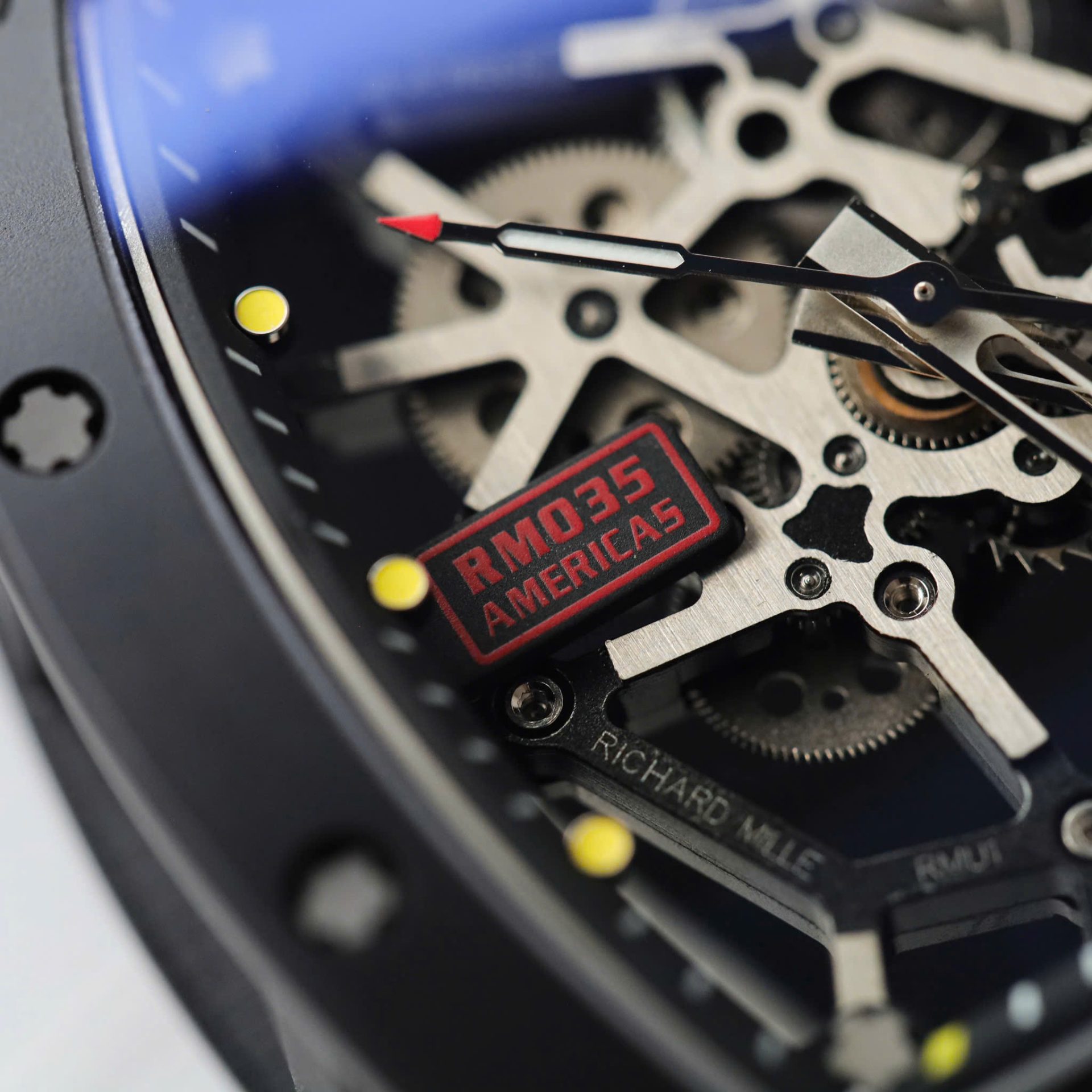 Richard Mille RM035 Americas Toro Fake Watches Black Ceramic Rubber Strap ZF Factory 40x48mm