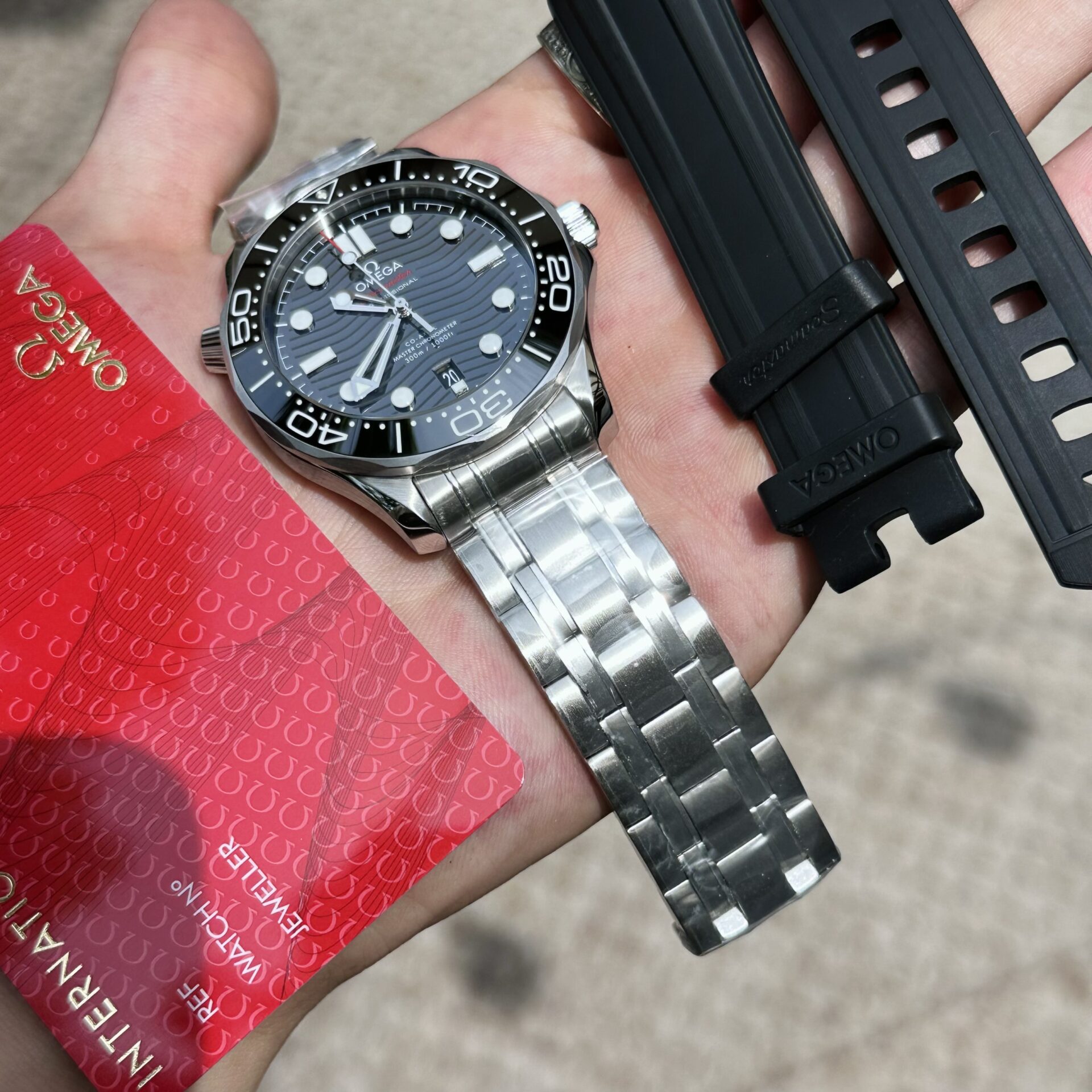 Omega Replica 1:1 Watch Seamaster Black Dial Full Set VS Factory 42mm