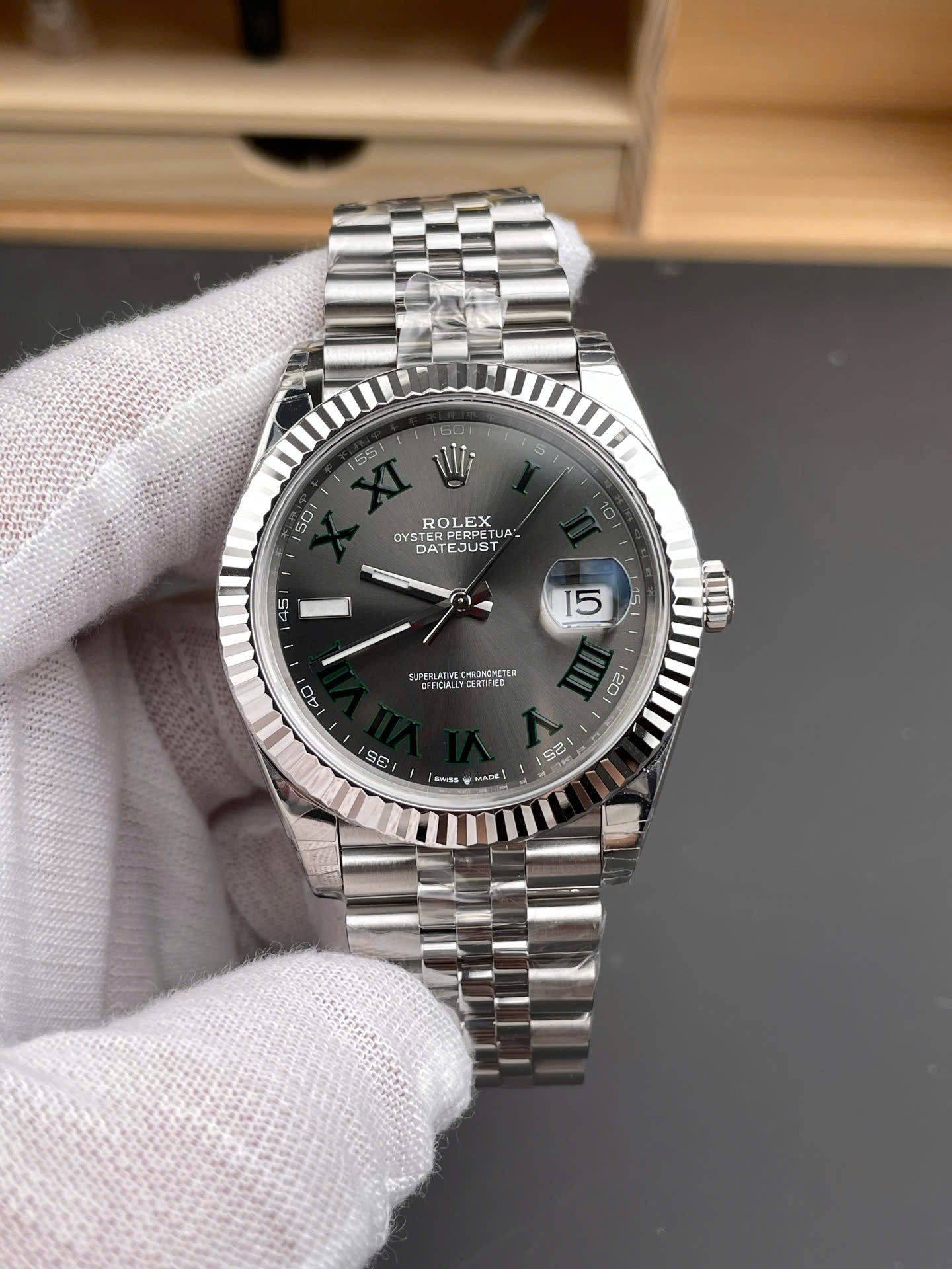 Rolex DateJust 126334 High End Watch Replicas Wimbledon Dial VS Factory Men s 41mm