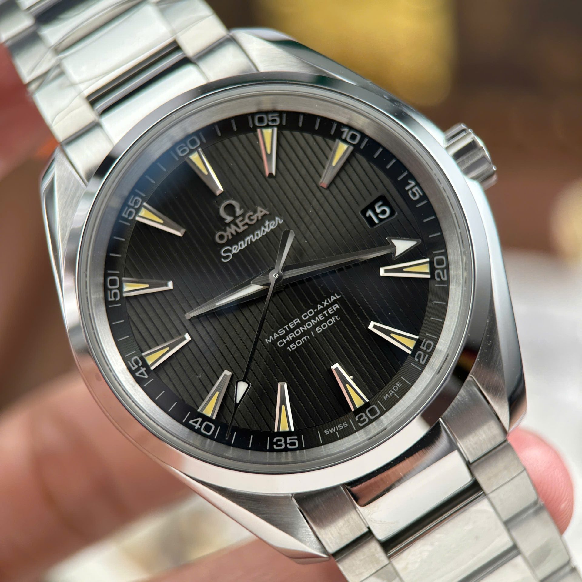 Omega Seamaster Aqua Terra 150M Best Replica Watches Green Dial Metal Wire VS Factory 41mm