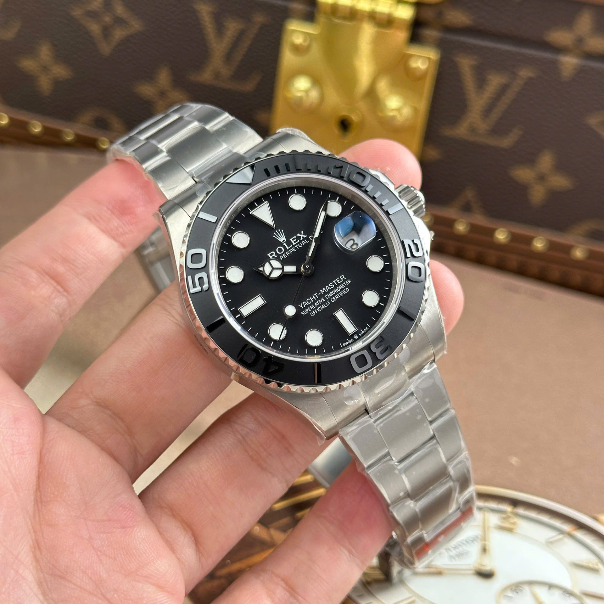 Rolex Yacht-Master Titanium 226627 Replica Watches Black Dial Automatic Movement VS Factory 42mm