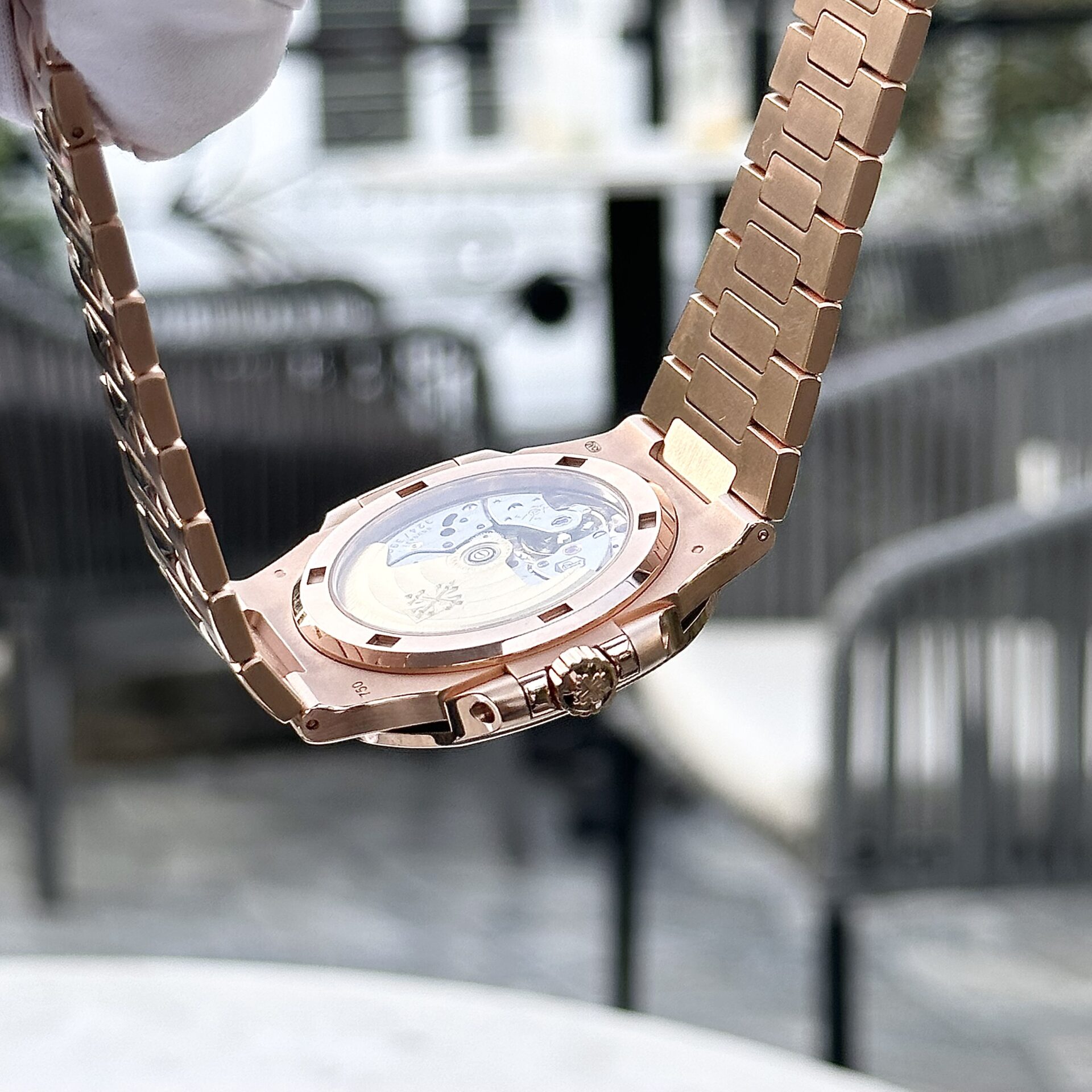 Patek Philippe Nautilus 5723 Gold Wrapped With Moissanite Baguette Diamonds 3K 40mm