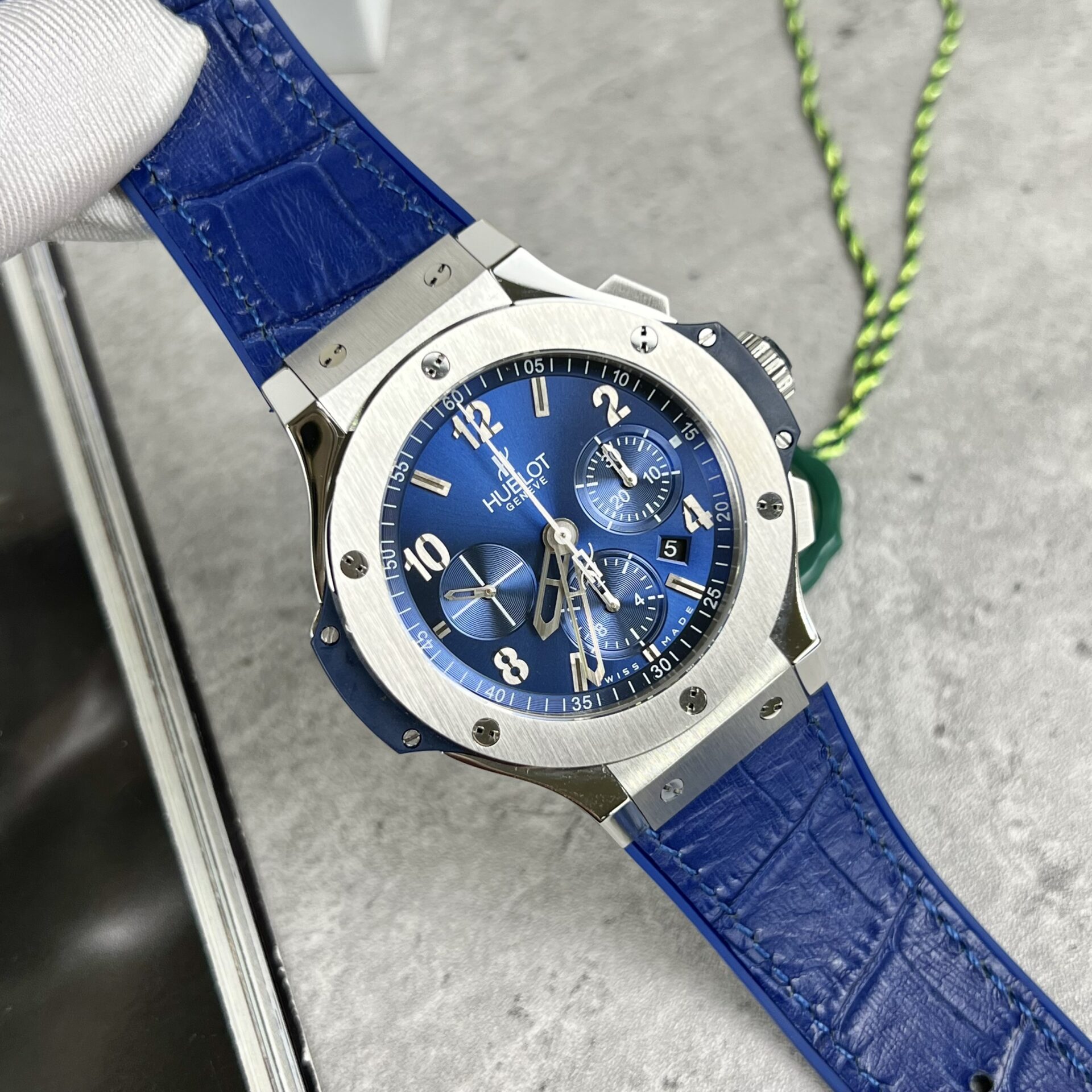Hublot Replica 11 Watch Big Bang Chronograph Titanium Blue 44mm
