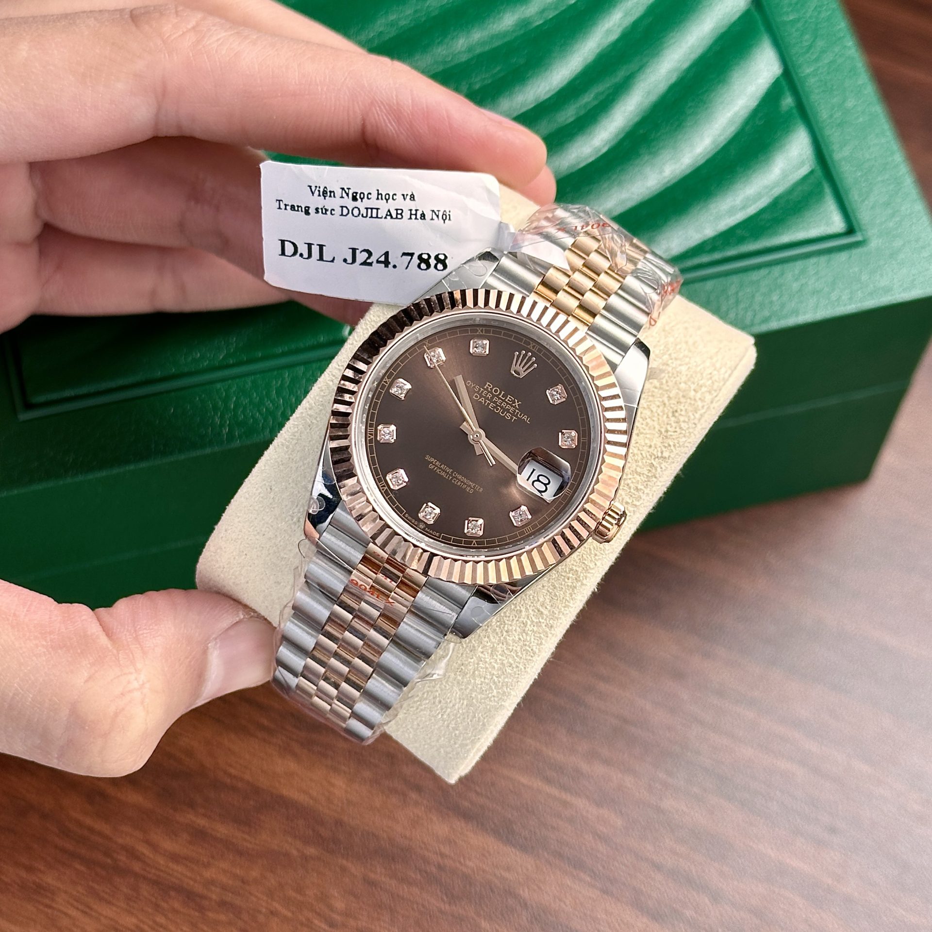 Rolex Replica 11 Watch DateJust Men s Gold Wrapped Chocolate Dial GM V5 Factory 41mm
