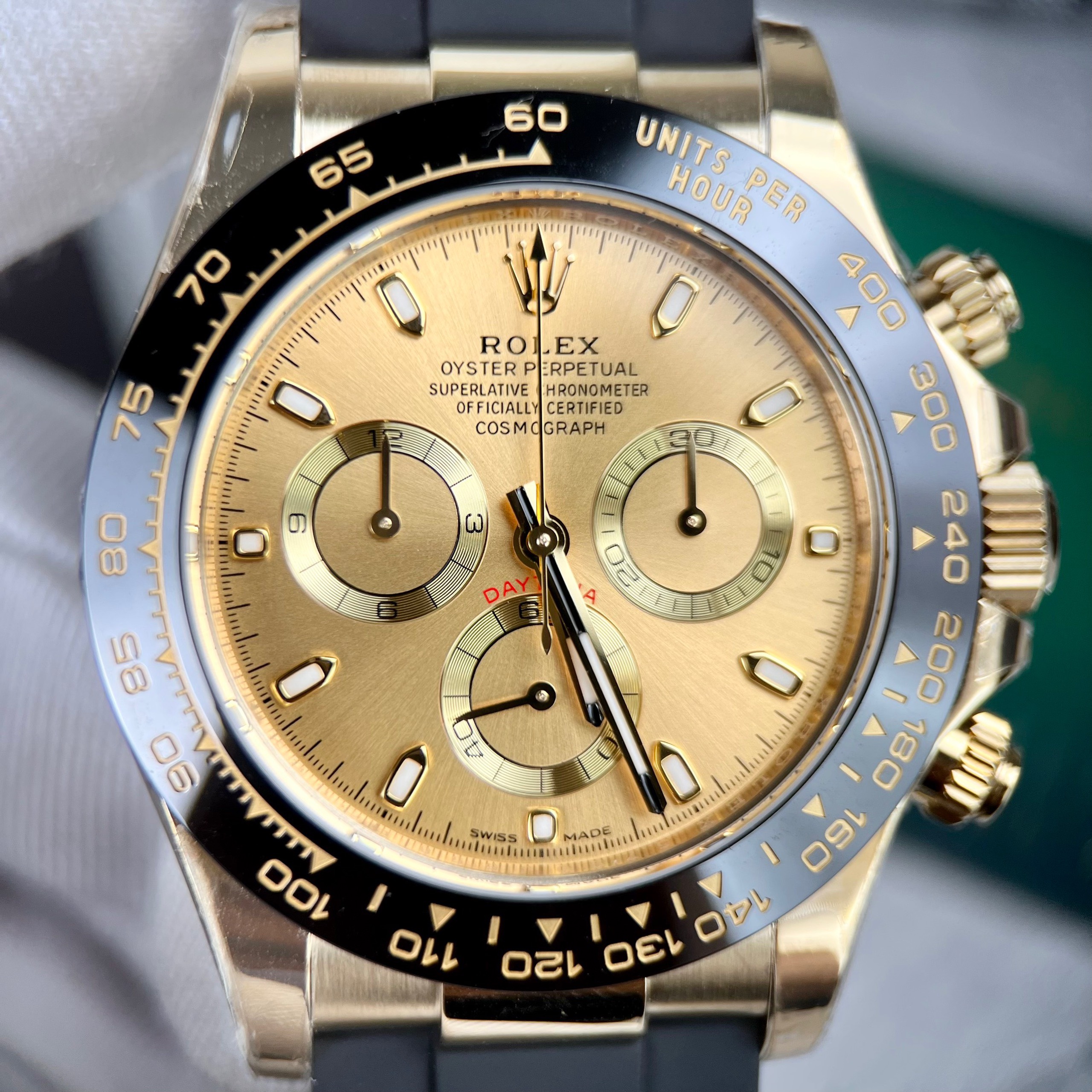 Rolex Replica 1:1 Watch Daytona 116518LN Yellow Champagne Dial 40mm