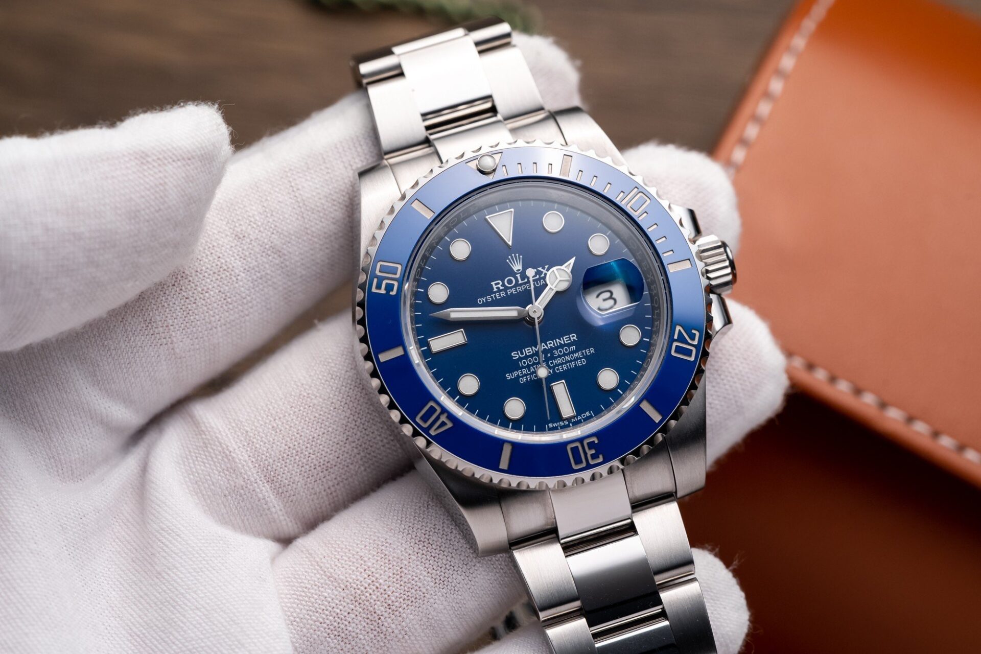 Rolex Replica 1:1 Watch Submariner 116619LB Blue Dial Metal Strap Factory Clean 40mm